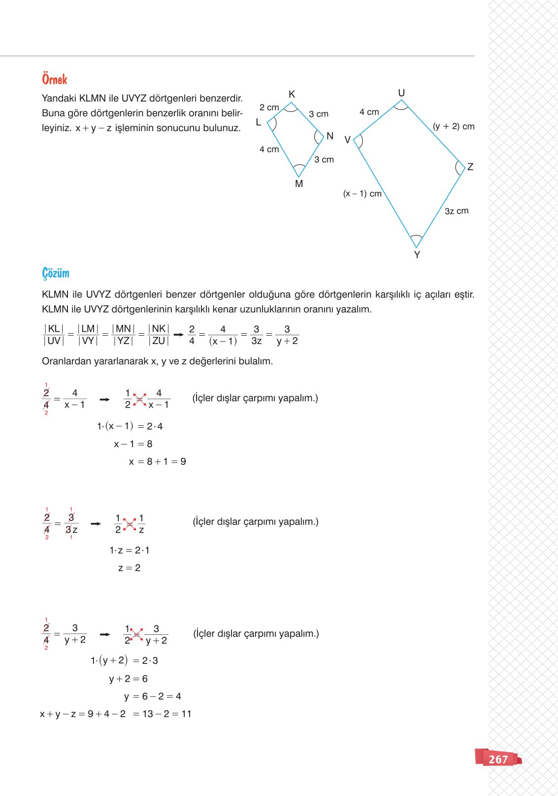 8. Sınıf Sonuç Yayınları Matematik Ders Kitabı Sayfa 267 Cevapları