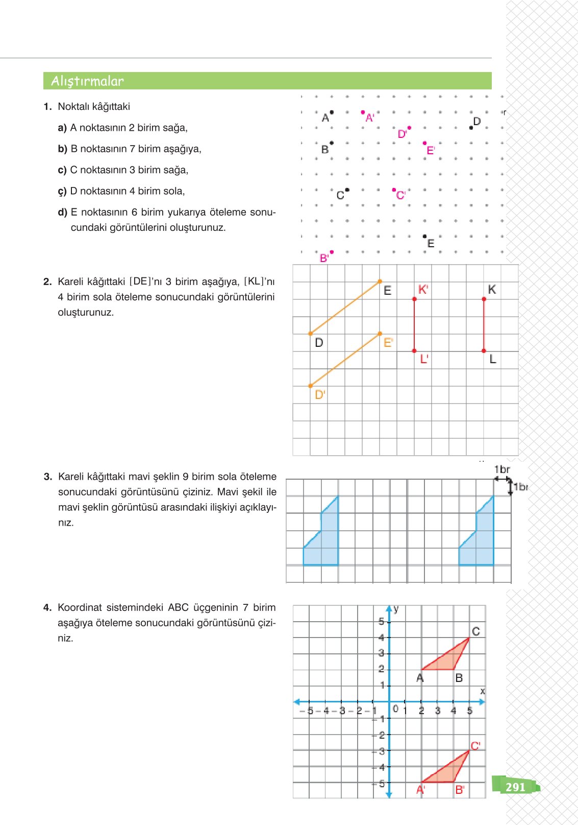 8. Sınıf Sonuç Yayınları Matematik Ders Kitabı Sayfa 291 Cevapları