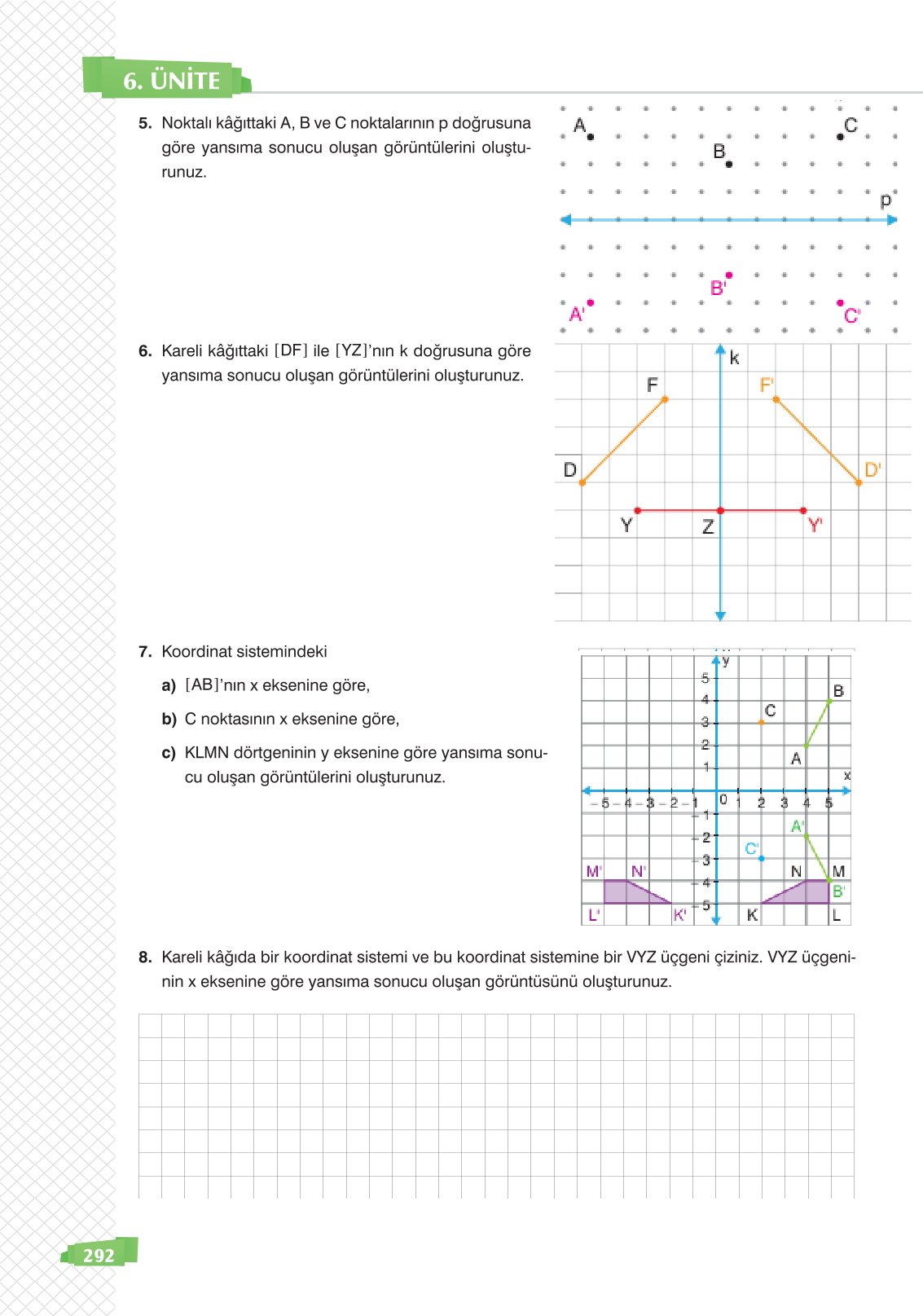 8. Sınıf Sonuç Yayınları Matematik Ders Kitabı Sayfa 292 Cevapları