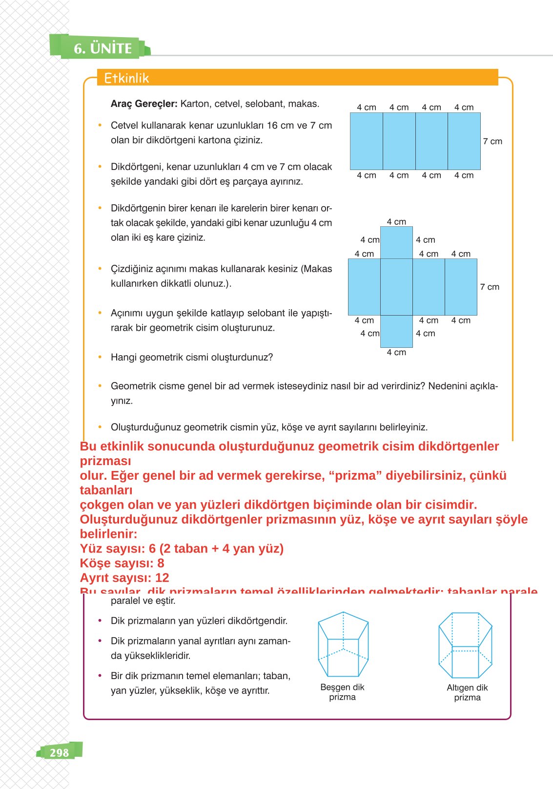 8. Sınıf Sonuç Yayınları Matematik Ders Kitabı Sayfa 298 Cevapları 8. Sınıf Sonuç Yayınları Matematik Ders Kitabı Sayfa 298 Cevapları