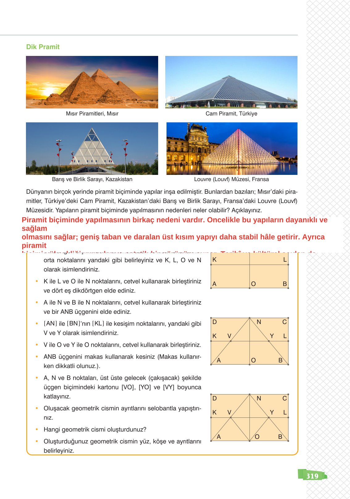 8. Sınıf Sonuç Yayınları Matematik Ders Kitabı Sayfa 319 Cevapları