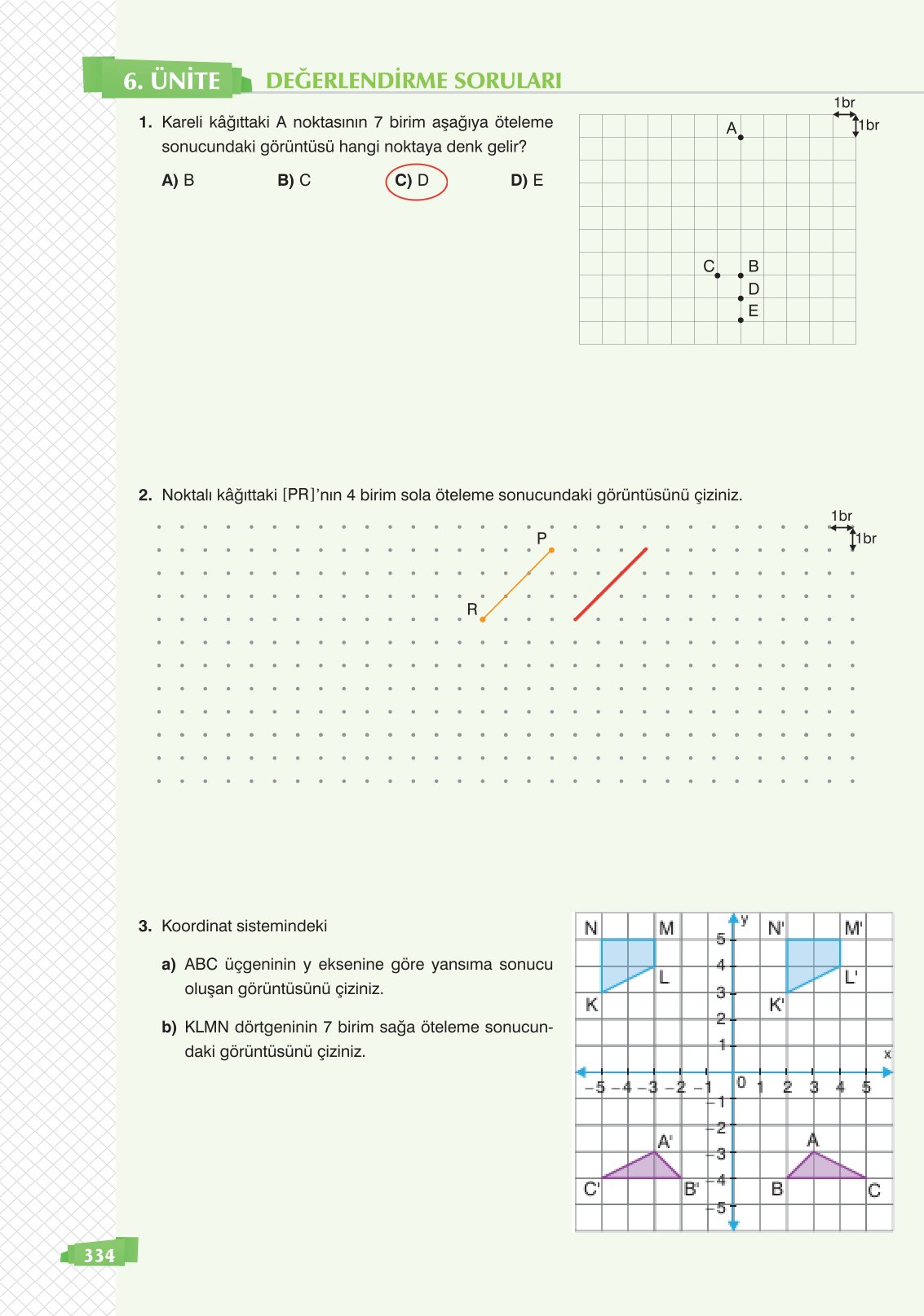 8. Sınıf Sonuç Yayınları Matematik Ders Kitabı Sayfa 334 Cevapları