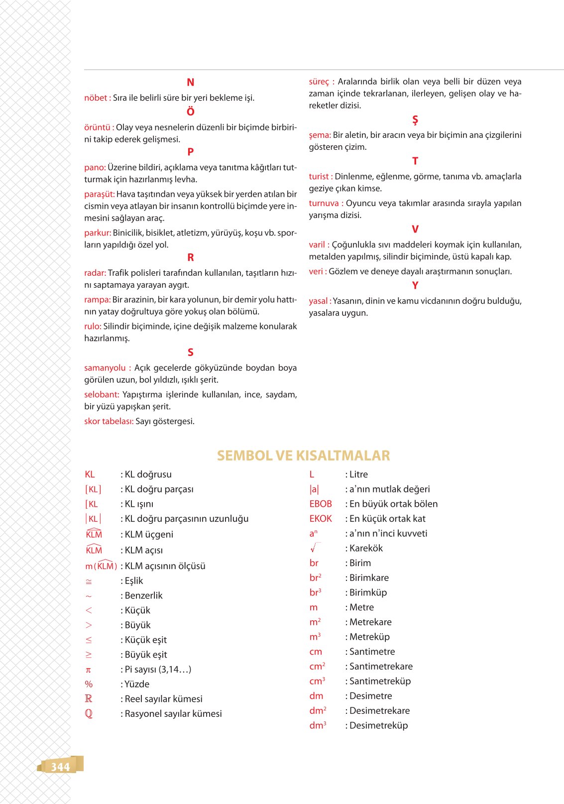 8. Sınıf Sonuç Yayınları Matematik Ders Kitabı Sayfa 344 Cevapları