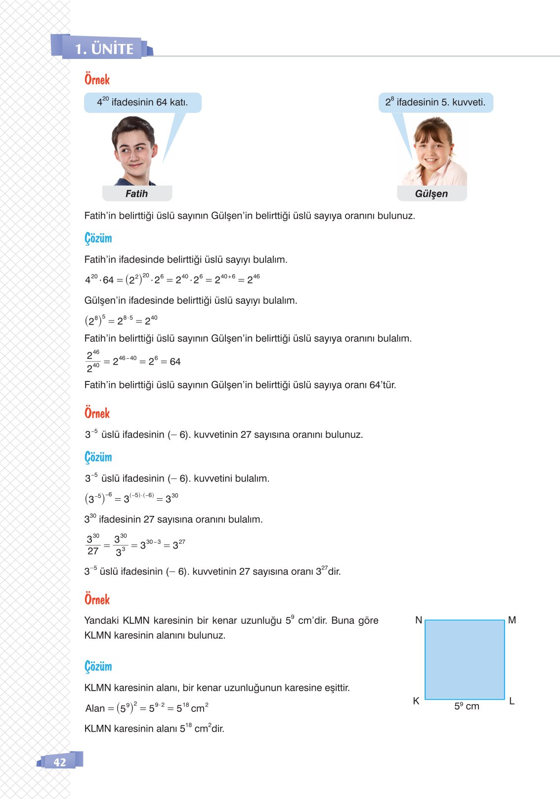 8. Sınıf Sonuç Yayınları Matematik Ders Kitabı Sayfa 42 Cevapları