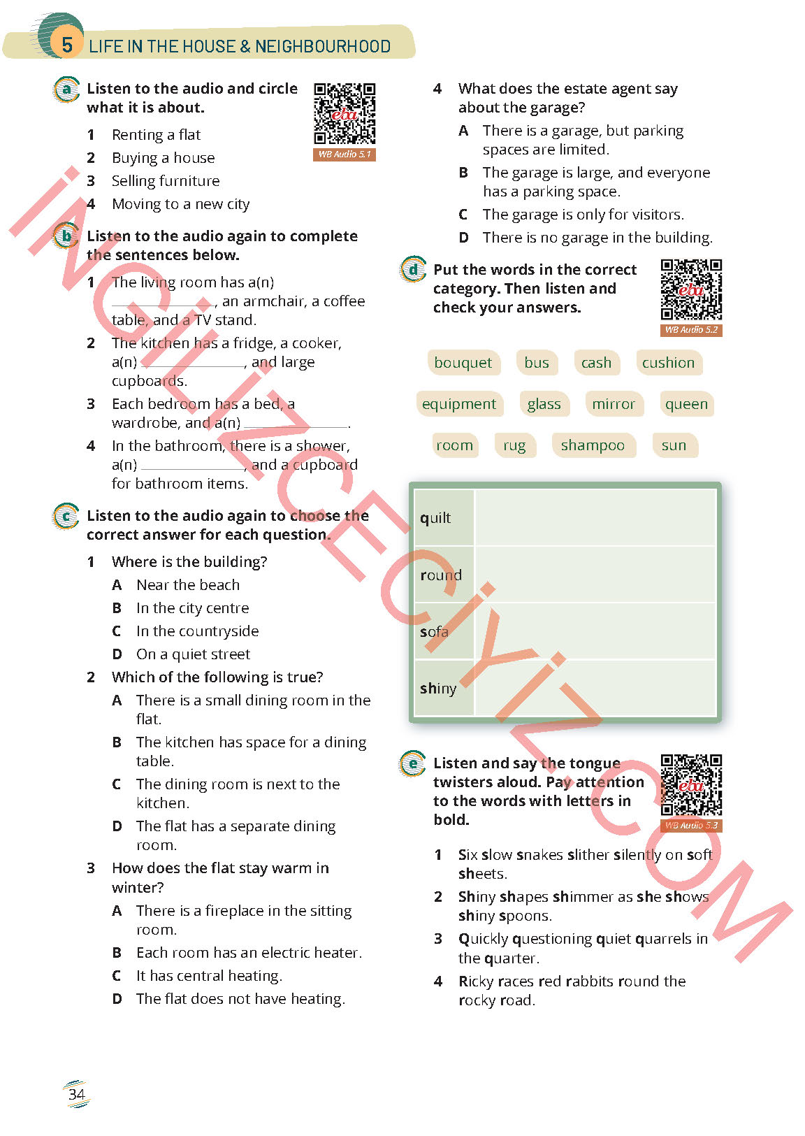 9. Sınıf İngilizce Meb Yayınları Çalışma Kitabı Sayfa 34 Cevapları 9. Sınıf İngilizce Meb Yayınları Çalışma Kitabı Sayfa 34 Cevapları
