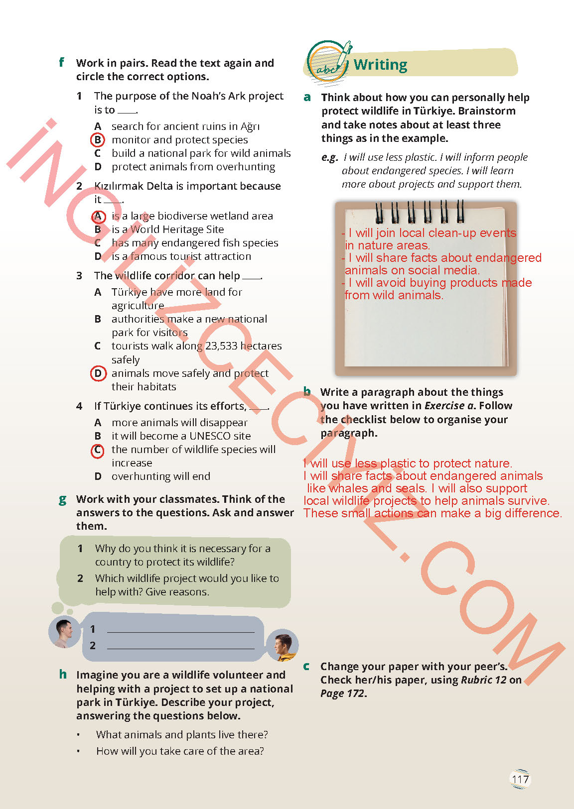 9. Sınıf İngilizce Meb Yayınları Ders Kitabı Sayfa 117 Cevapları 9. Sınıf İngilizce Meb Yayınları Ders Kitabı Sayfa 117 Cevapları