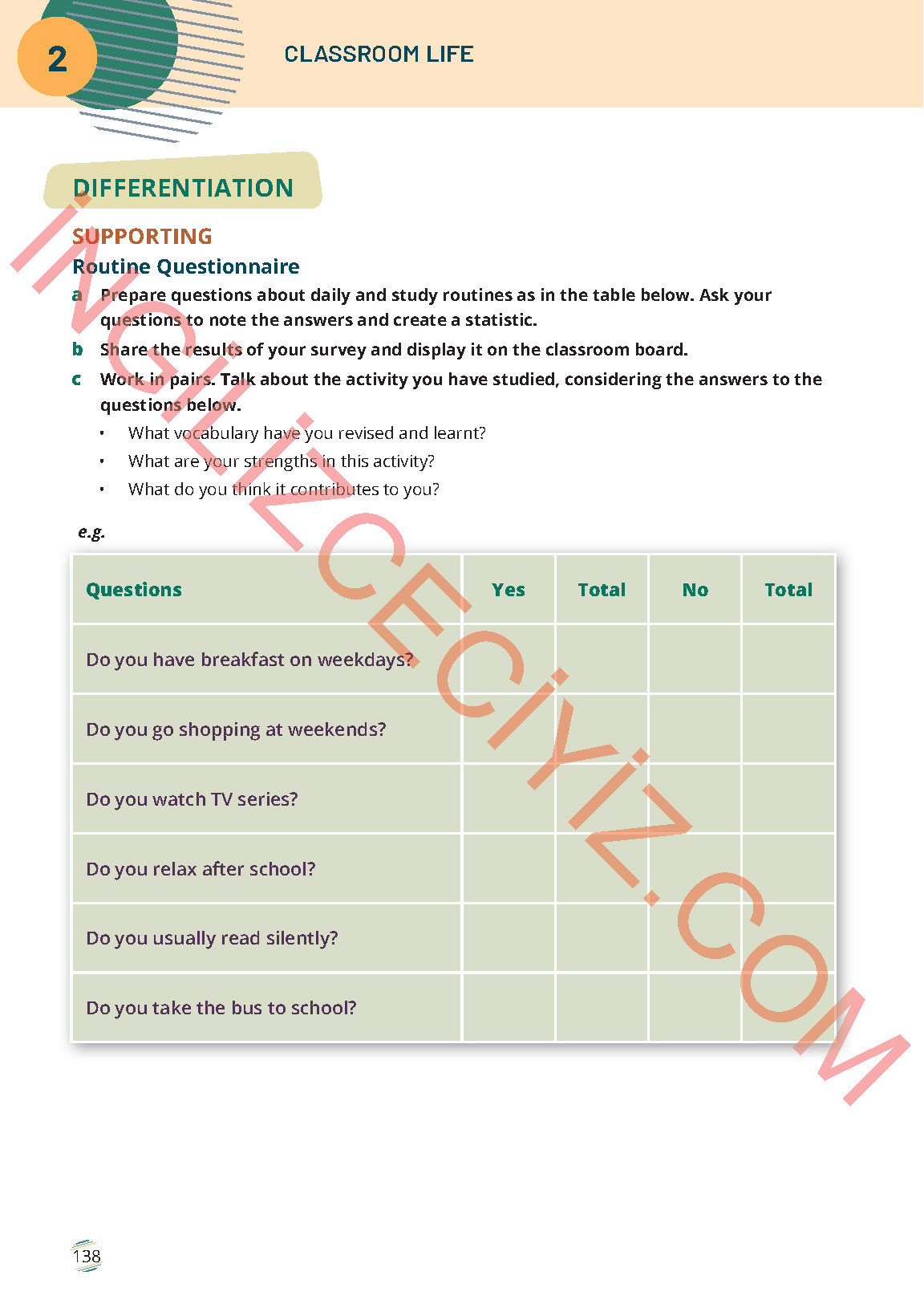9. Sınıf İngilizce Meb Yayınları Ders Kitabı Sayfa 138 Cevapları 9. Sınıf İngilizce Meb Yayınları Ders Kitabı Sayfa 138 Cevapları