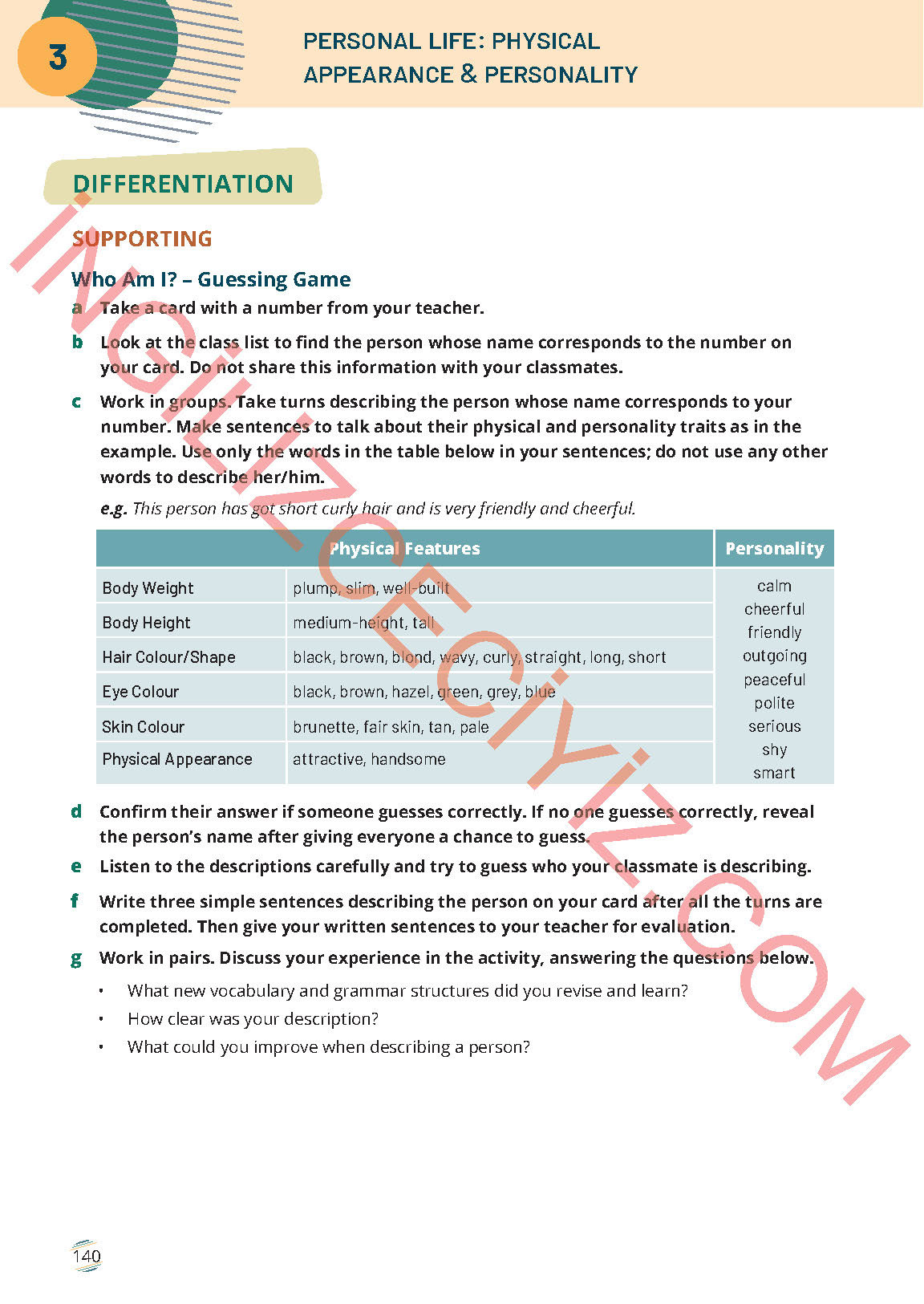 9. Sınıf İngilizce Meb Yayınları Ders Kitabı Sayfa 140 Cevapları 9. Sınıf İngilizce Meb Yayınları Ders Kitabı Sayfa 140 Cevapları