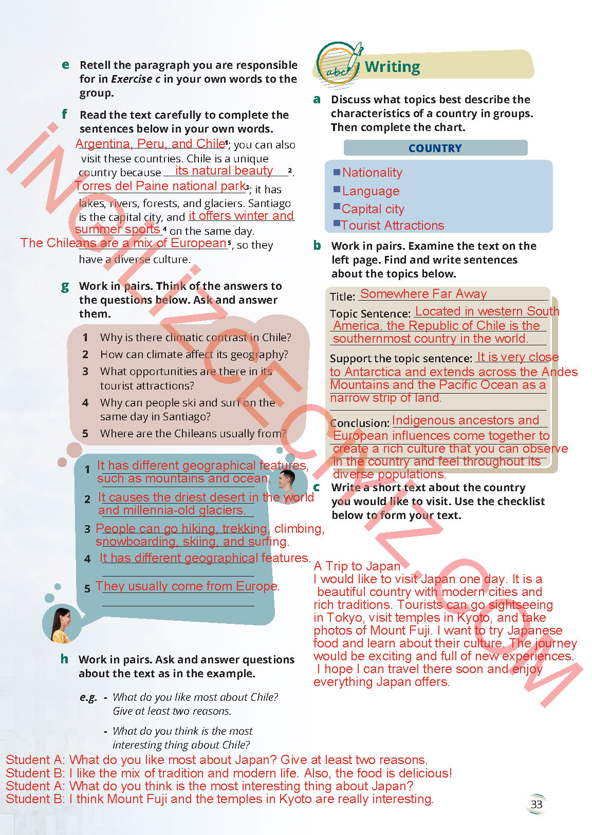 9. Sınıf İngilizce Meb Yayınları Ders Kitabı Sayfa 33 Cevapları 9. Sınıf İngilizce Meb Yayınları Ders Kitabı Sayfa 33 Cevapları