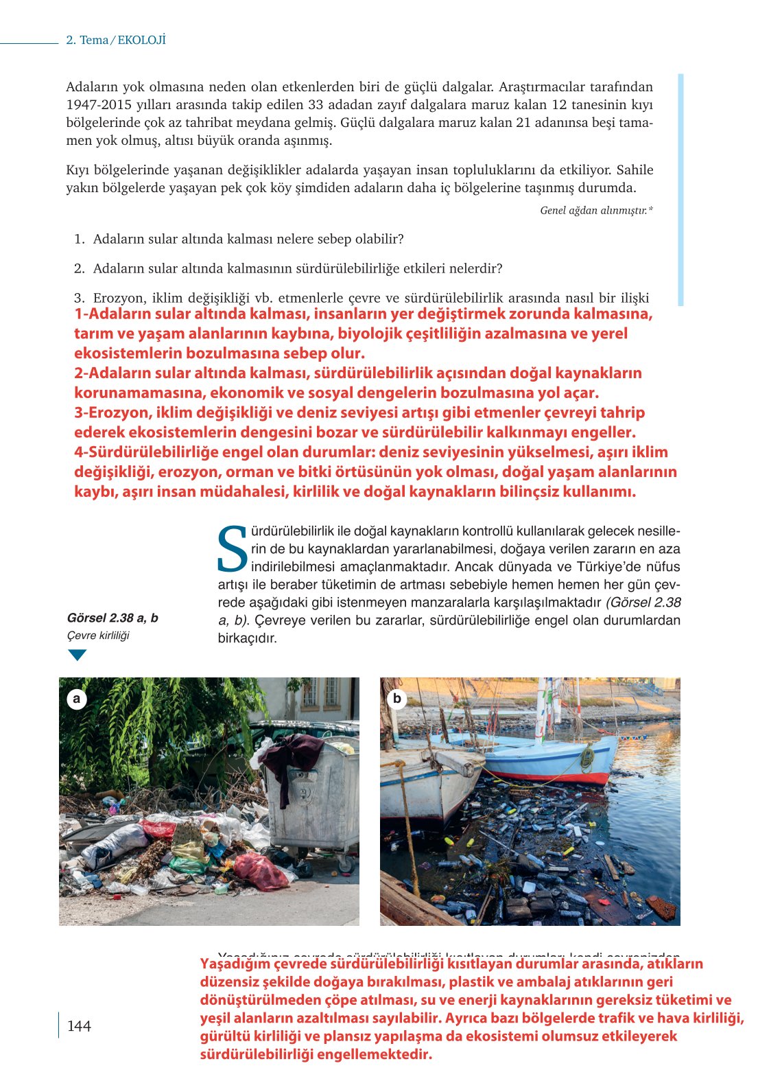 10. Sınıf Meb Yayınları Biyoloji Ders Kitabı Sayfa 144 Cevapları