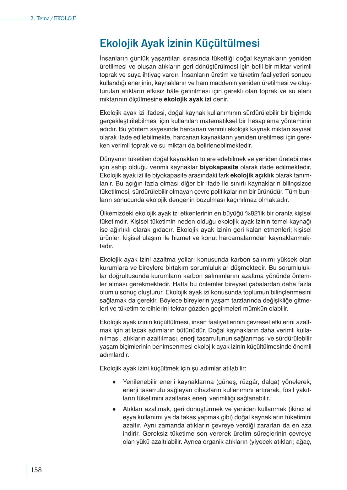 10. Sınıf Meb Yayınları Biyoloji Ders Kitabı Sayfa 158 Cevapları 10. Sınıf Meb Yayınları Biyoloji Ders Kitabı Sayfa 158 Cevapları