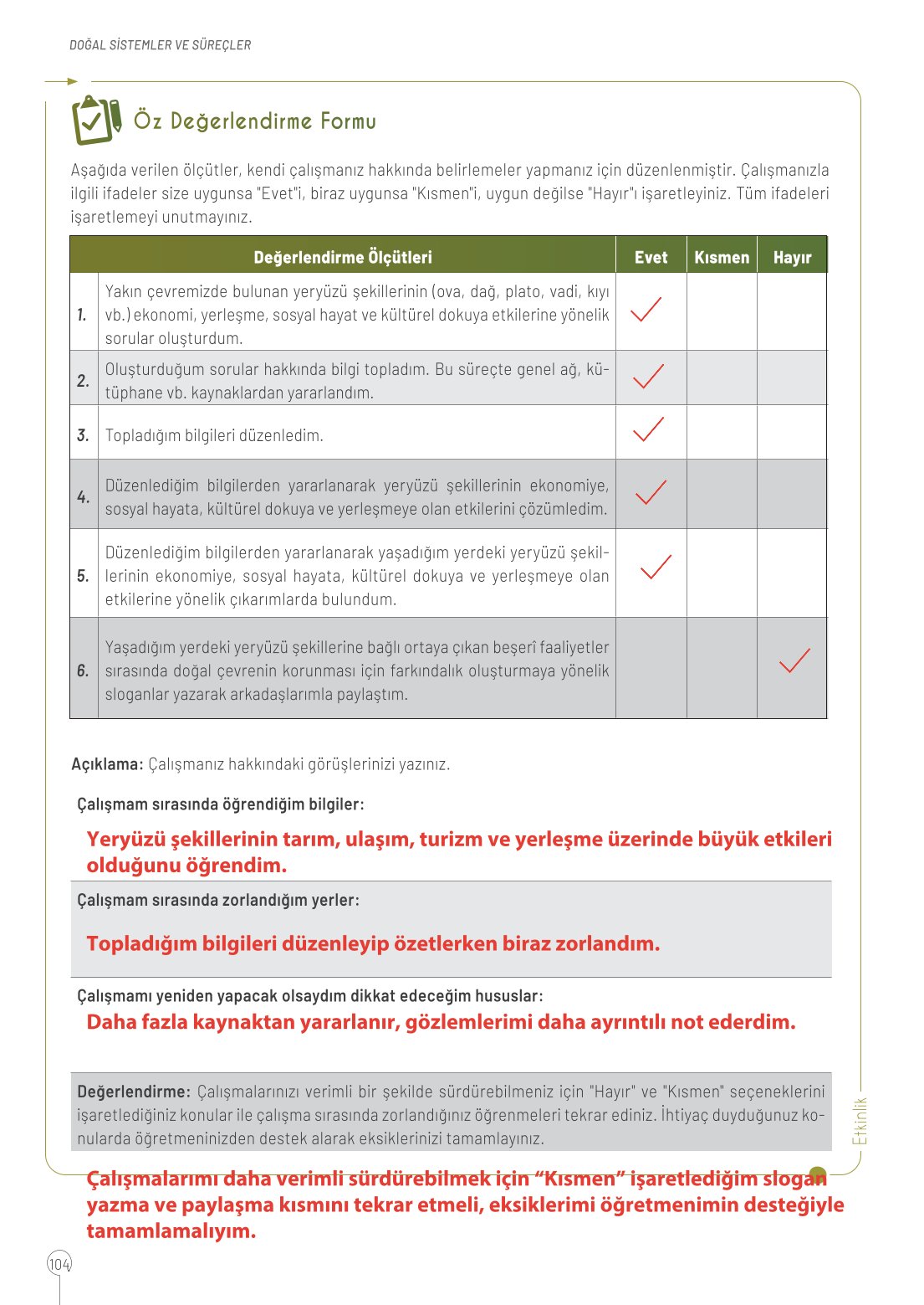 10. Sınıf Meb Yayınları Coğrafya Ders Kitabı Sayfa 104 Cevapları 10. Sınıf Meb Yayınları Coğrafya Ders Kitabı Sayfa 104 Cevapları