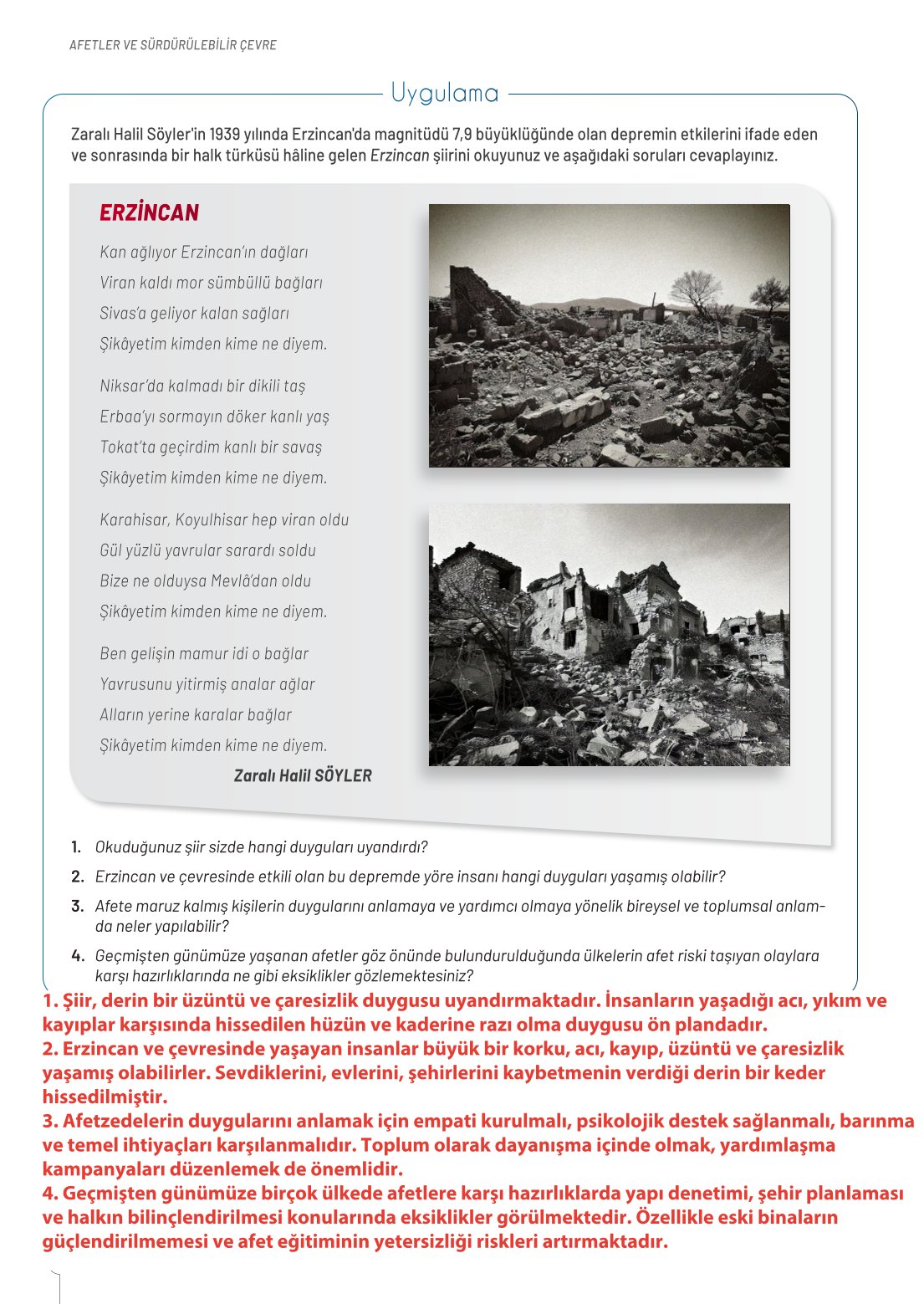 10. Sınıf Meb Yayınları Coğrafya Ders Kitabı Sayfa 174 Cevapları 10. Sınıf Meb Yayınları Coğrafya Ders Kitabı Sayfa 174 Cevapları