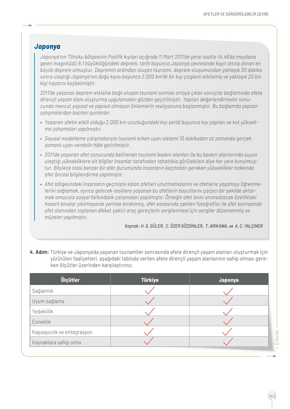 10. Sınıf Meb Yayınları Coğrafya Ders Kitabı Sayfa 183 Cevapları 10. Sınıf Meb Yayınları Coğrafya Ders Kitabı Sayfa 183 Cevapları