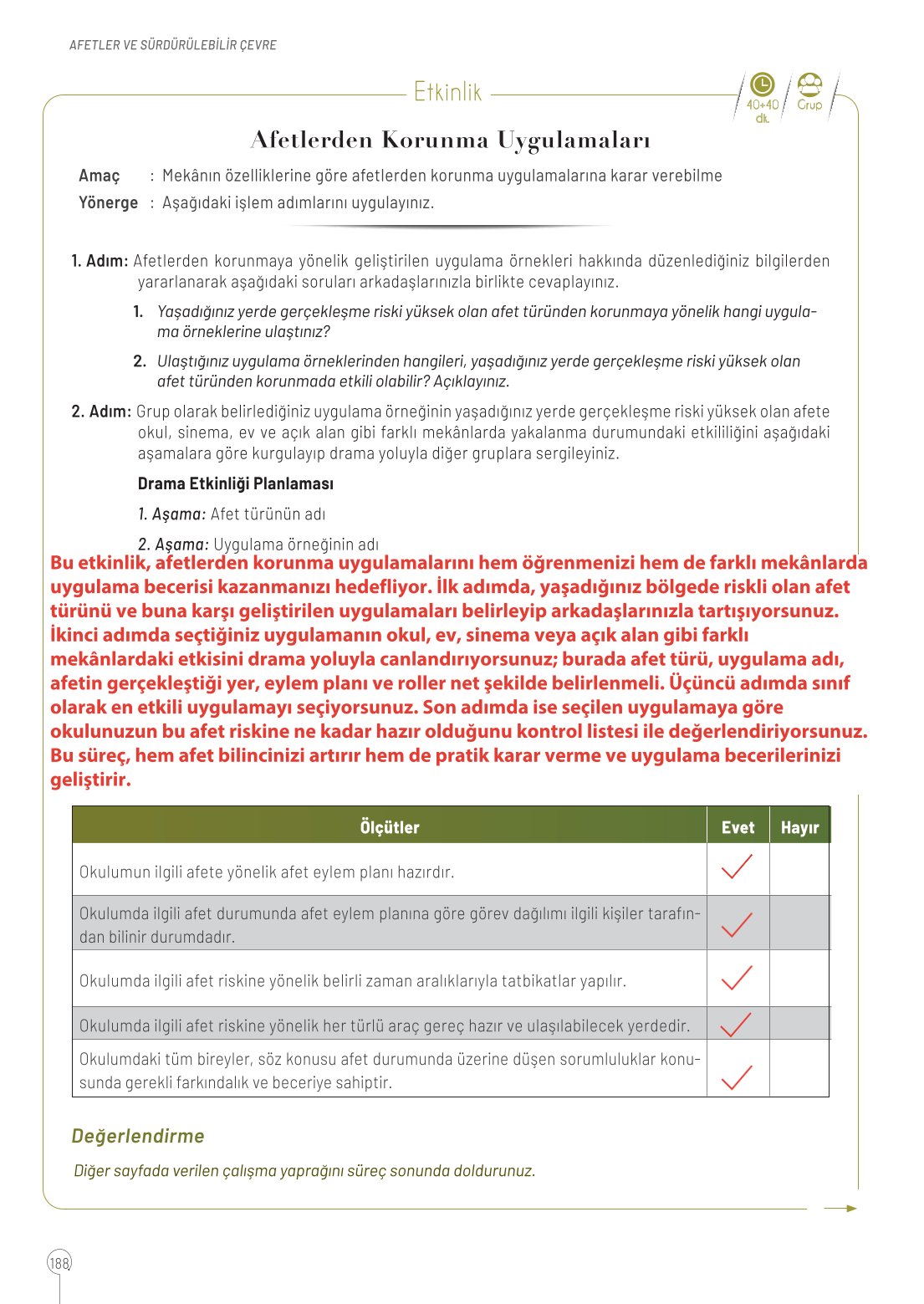 10. Sınıf Meb Yayınları Coğrafya Ders Kitabı Sayfa 188 Cevapları 10. Sınıf Meb Yayınları Coğrafya Ders Kitabı Sayfa 188 Cevapları