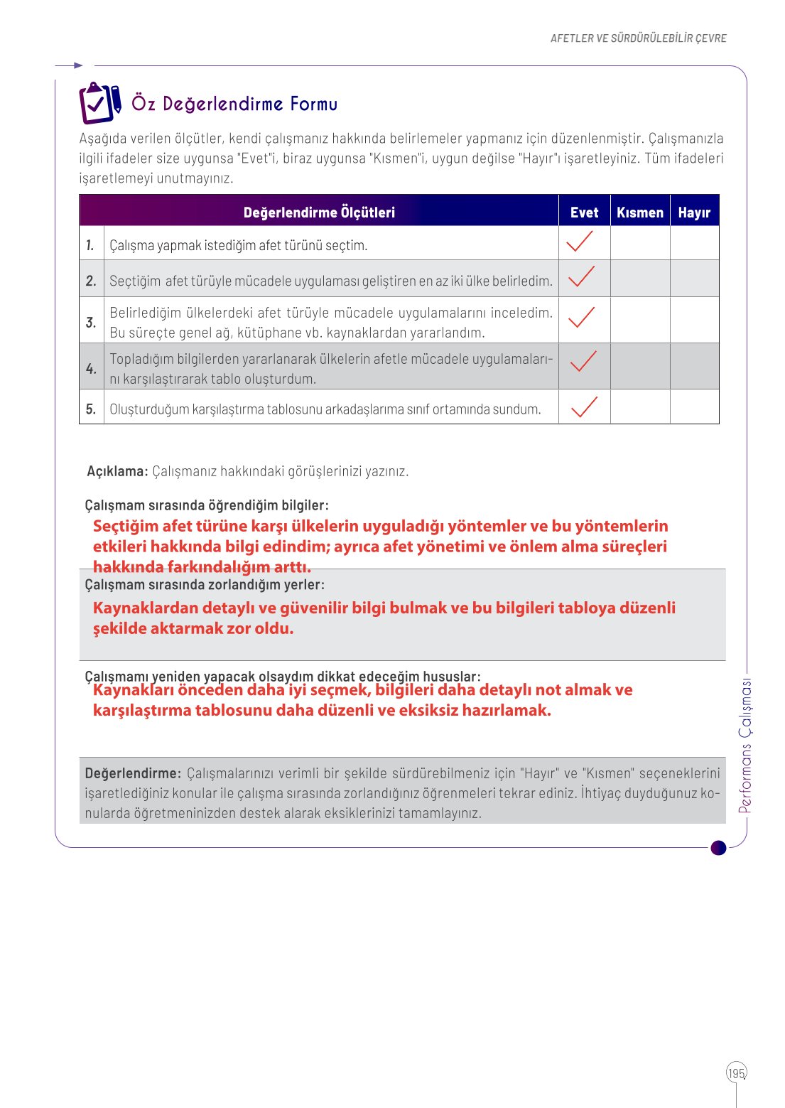 10. Sınıf Meb Yayınları Coğrafya Ders Kitabı Sayfa 195 Cevapları 10. Sınıf Meb Yayınları Coğrafya Ders Kitabı Sayfa 195 Cevapları