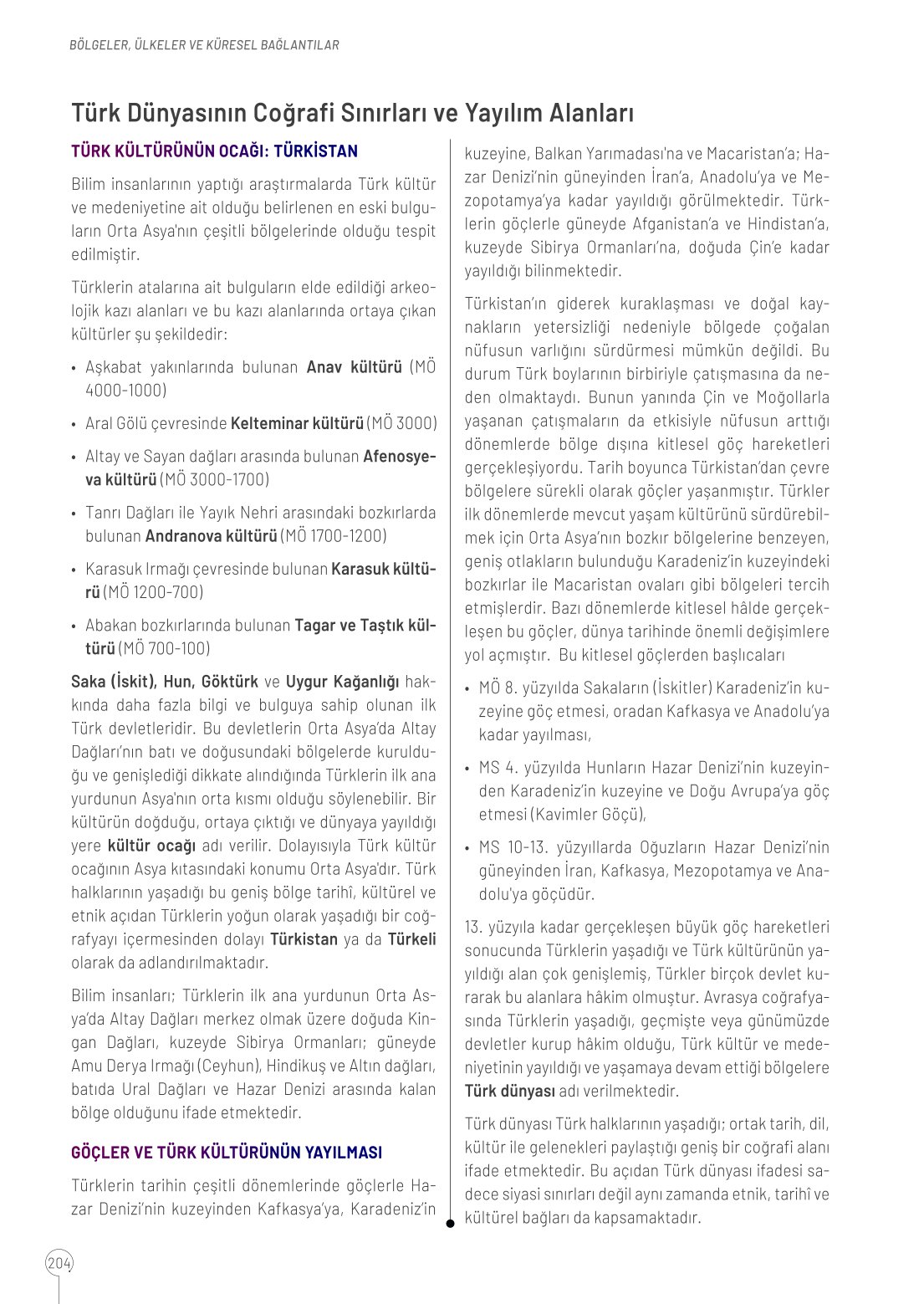 10. Sınıf Meb Yayınları Coğrafya Ders Kitabı Sayfa 204 Cevapları 10. Sınıf Meb Yayınları Coğrafya Ders Kitabı Sayfa 204 Cevapları