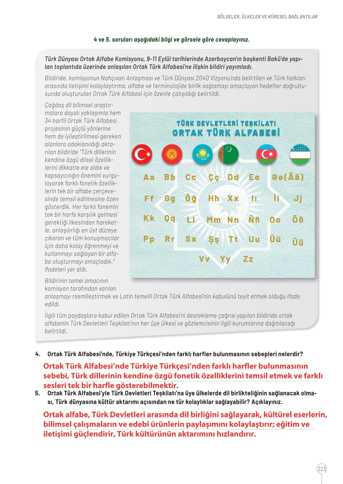 10. Sınıf Meb Yayınları Coğrafya Ders Kitabı Sayfa 223 Cevapları 10. Sınıf Meb Yayınları Coğrafya Ders Kitabı Sayfa 223 Cevapları