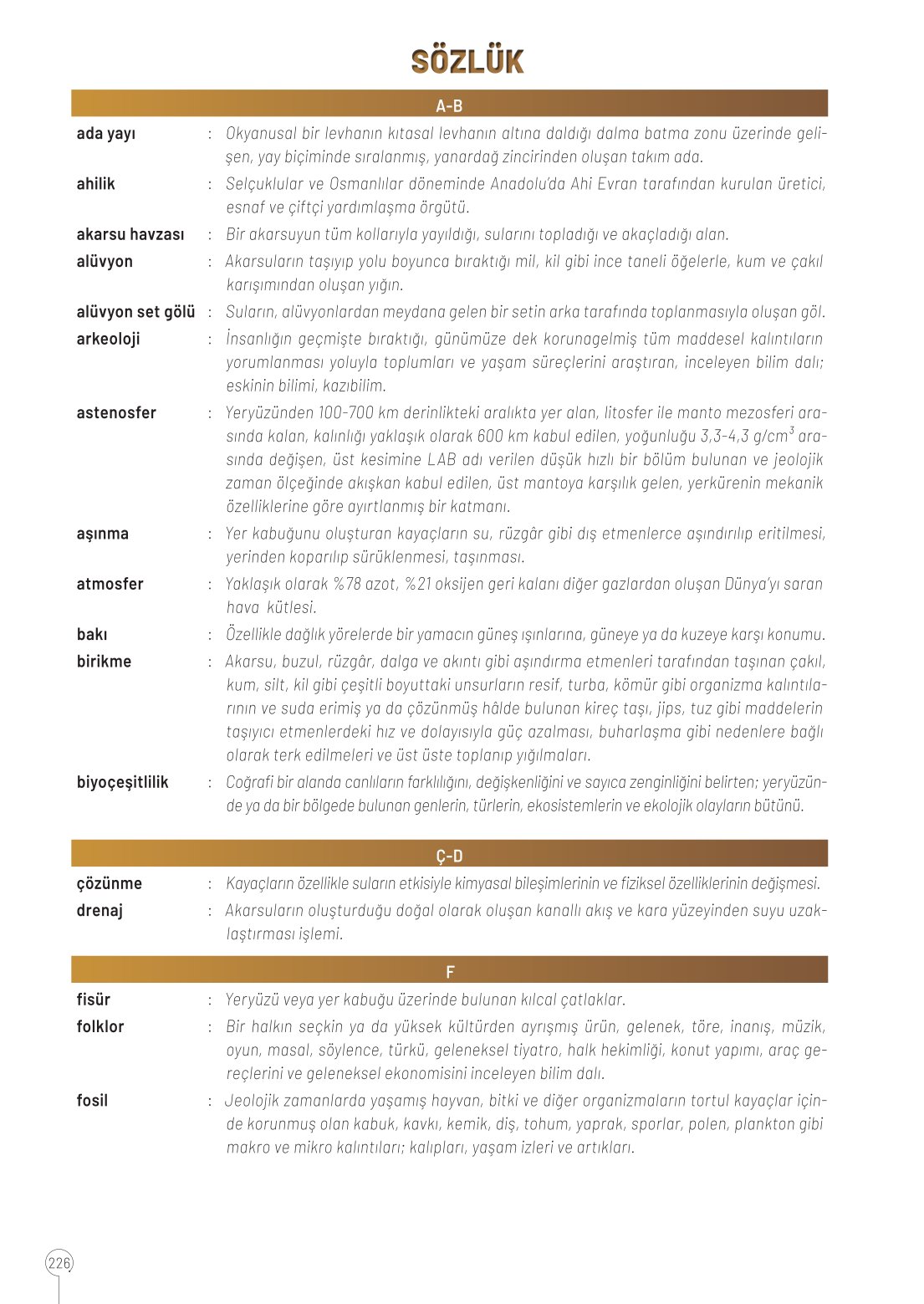 10. Sınıf Meb Yayınları Coğrafya Ders Kitabı Sayfa 226 Cevapları 10. Sınıf Meb Yayınları Coğrafya Ders Kitabı Sayfa 226 Cevapları