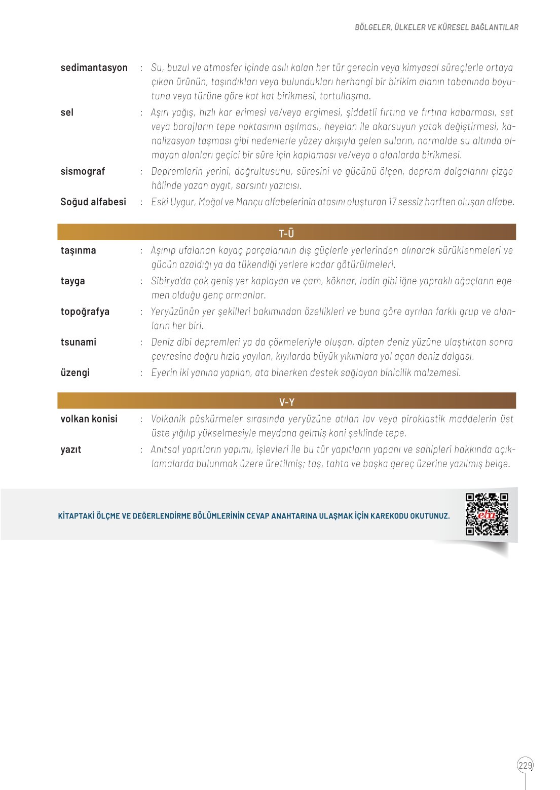 10. Sınıf Meb Yayınları Coğrafya Ders Kitabı Sayfa 229 Cevapları 10. Sınıf Meb Yayınları Coğrafya Ders Kitabı Sayfa 229 Cevapları