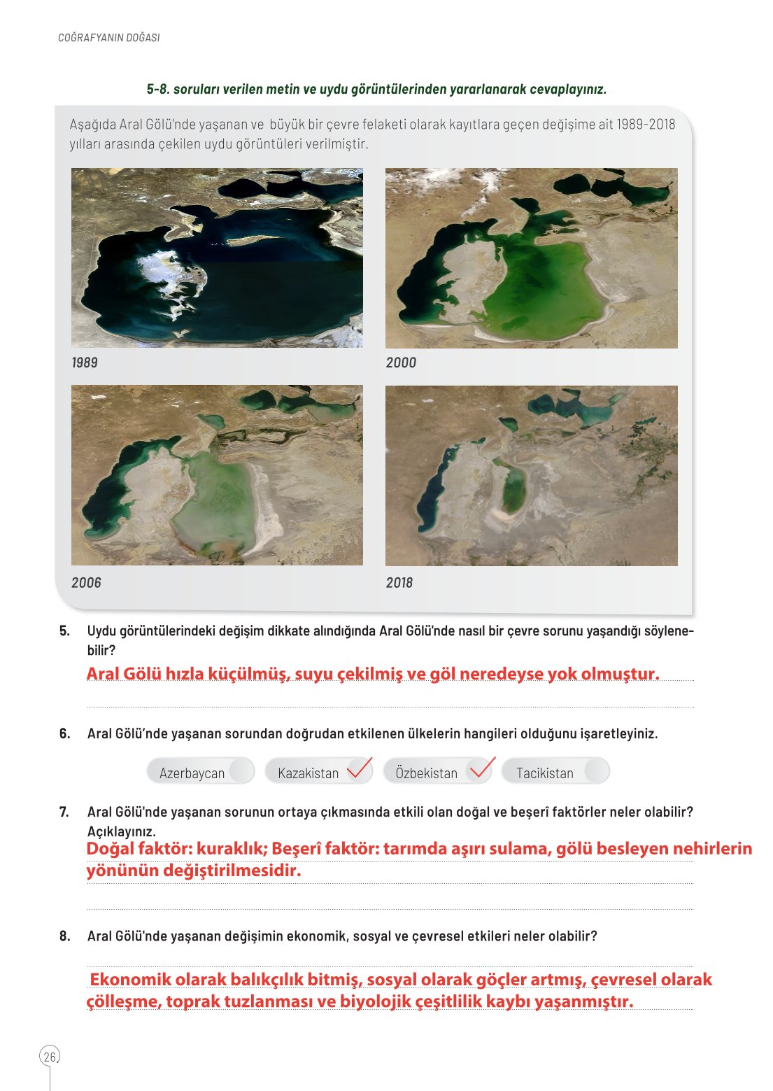 10. Sınıf Meb Yayınları Coğrafya Ders Kitabı Sayfa 26 Cevapları 10. Sınıf Meb Yayınları Coğrafya Ders Kitabı Sayfa 26 Cevapları