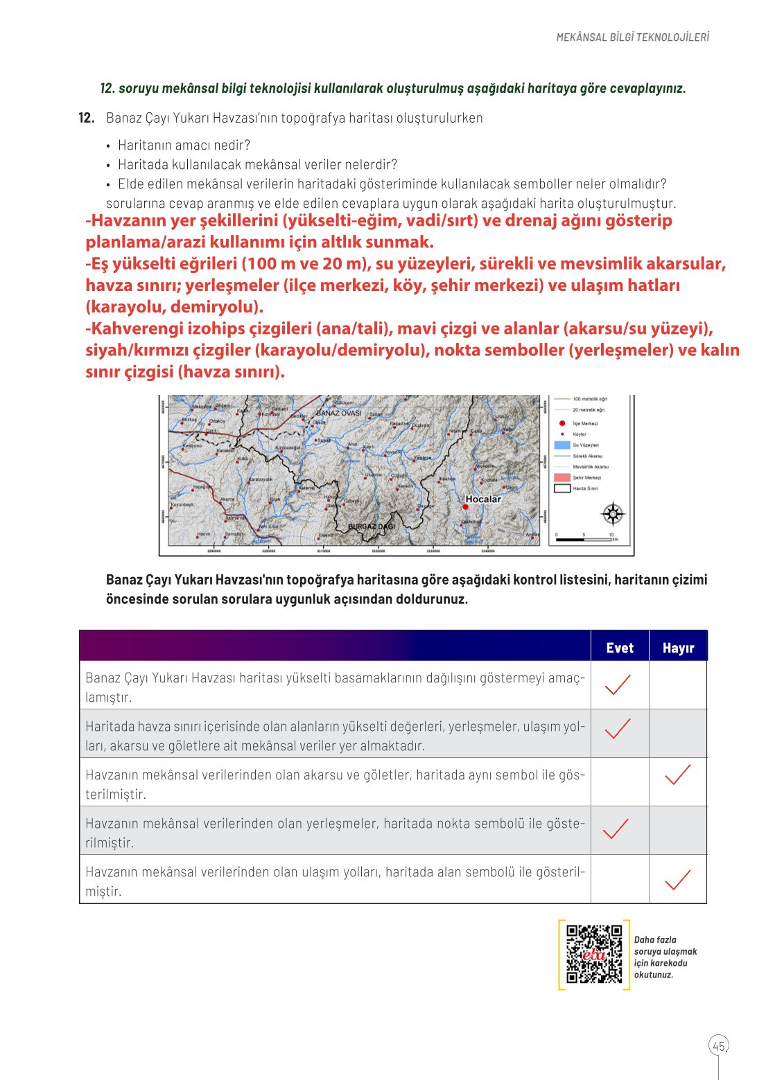 10. Sınıf Meb Yayınları Coğrafya Ders Kitabı Sayfa 45 Cevapları 10. Sınıf Meb Yayınları Coğrafya Ders Kitabı Sayfa 45 Cevapları