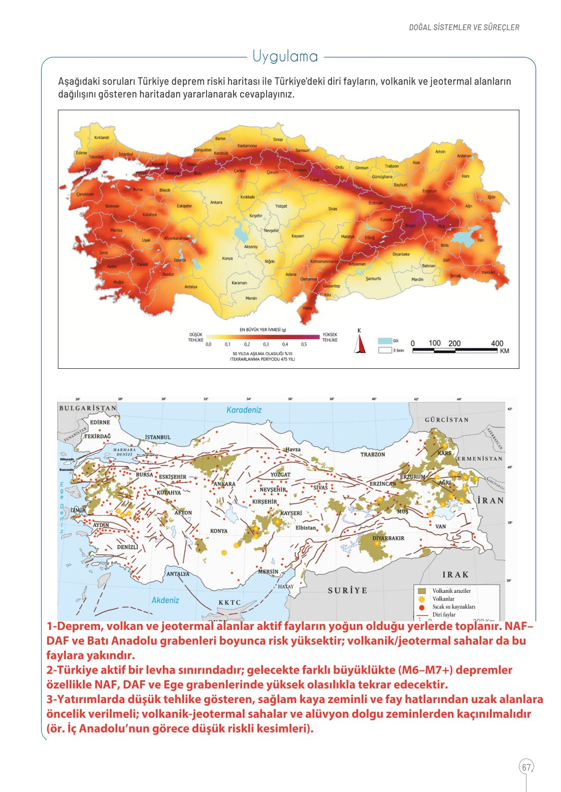 10. Sınıf Meb Yayınları Coğrafya Ders Kitabı Sayfa 67 Cevapları 10. Sınıf Meb Yayınları Coğrafya Ders Kitabı Sayfa 67 Cevapları