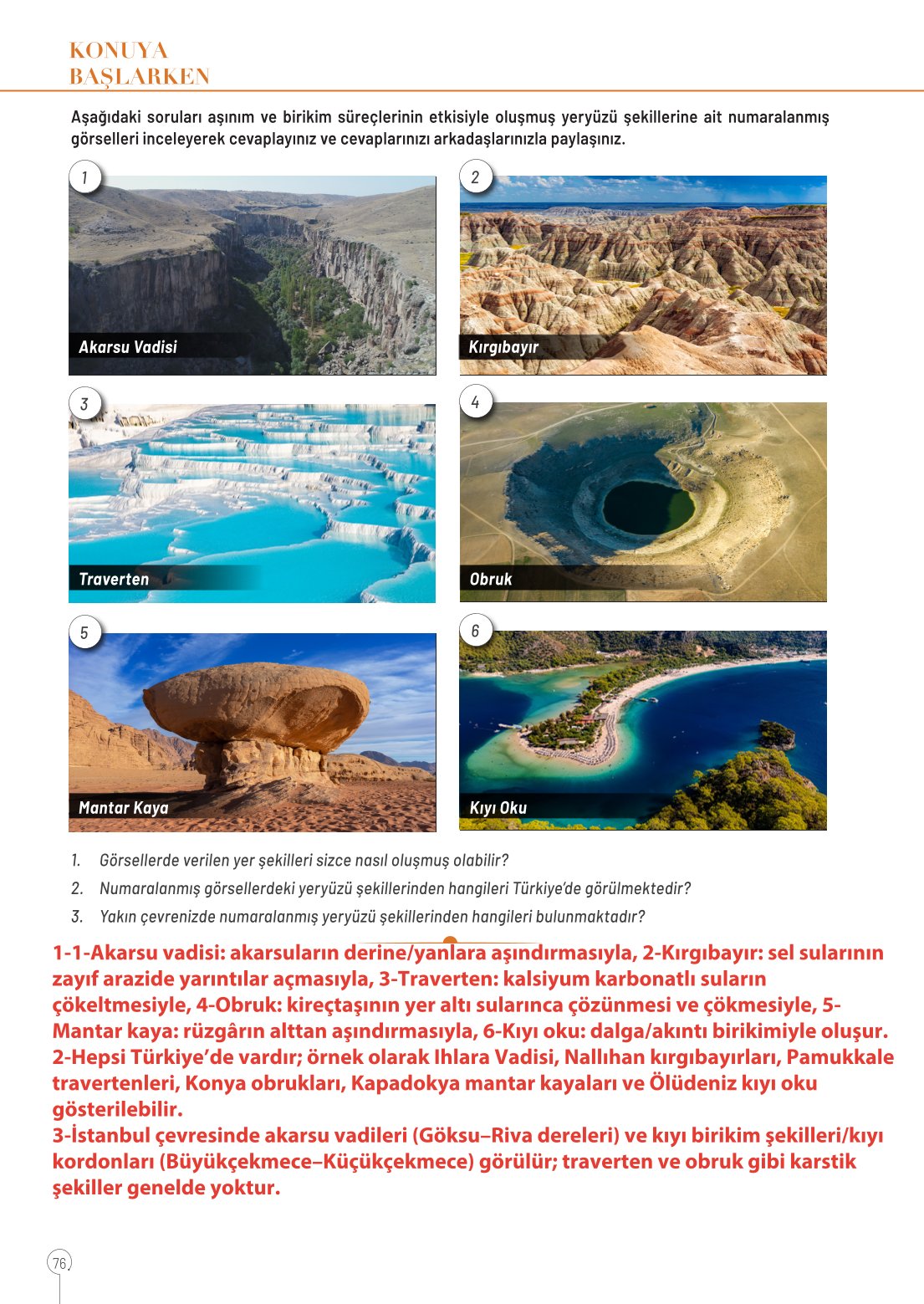 10. Sınıf Meb Yayınları Coğrafya Ders Kitabı Sayfa 76 Cevapları 10. Sınıf Meb Yayınları Coğrafya Ders Kitabı Sayfa 76 Cevapları