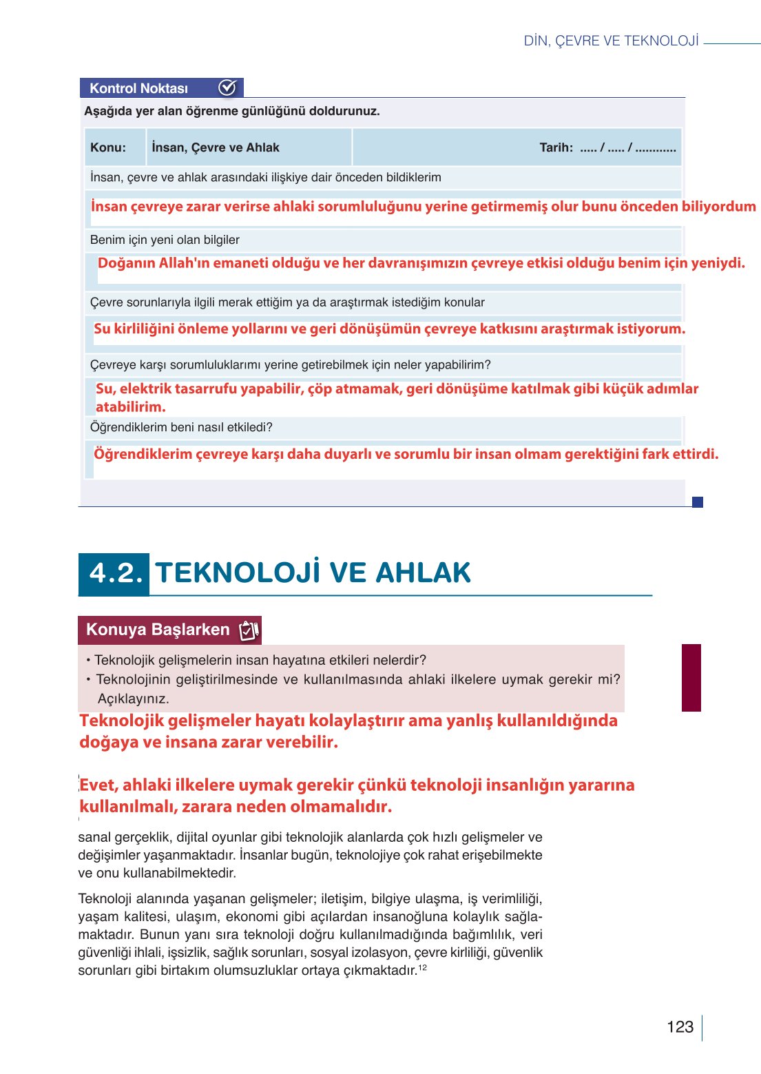 10. Sınıf Meb Yayınları Din Kültürü Ve Ahlak Bilgisi Ders Kitabı Sayfa 123 Cevapları 10. Sınıf Meb Yayınları Din Kültürü Ve Ahlak Bilgisi Ders Kitabı Sayfa 123 Cevapları