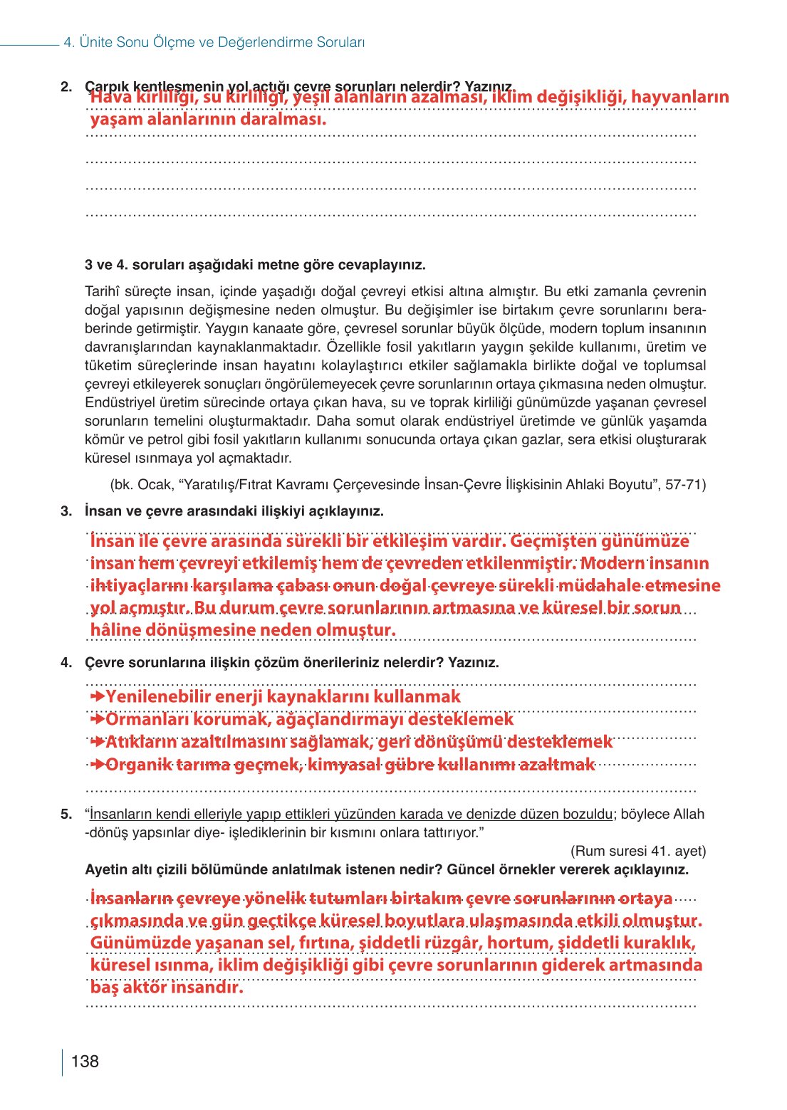 10. Sınıf Meb Yayınları Din Kültürü Ve Ahlak Bilgisi Ders Kitabı Sayfa 138 Cevapları 10. Sınıf Meb Yayınları Din Kültürü Ve Ahlak Bilgisi Ders Kitabı Sayfa 138 Cevapları