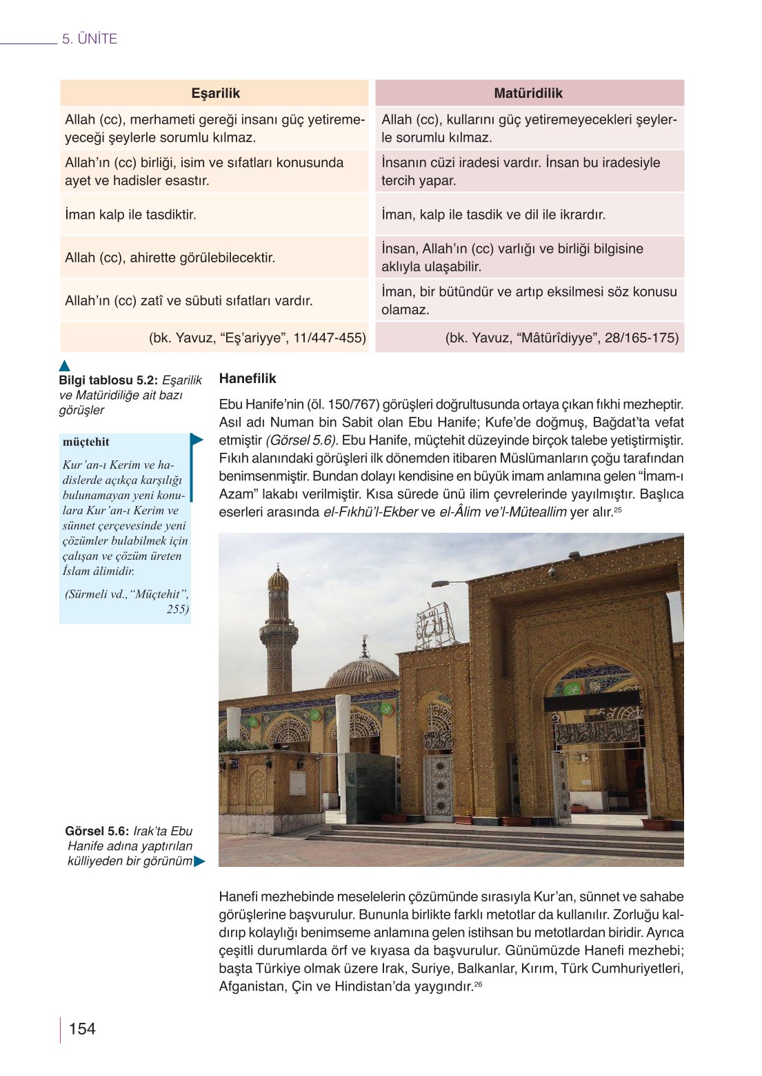 10. Sınıf Meb Yayınları Din Kültürü Ve Ahlak Bilgisi Ders Kitabı Sayfa 154 Cevapları