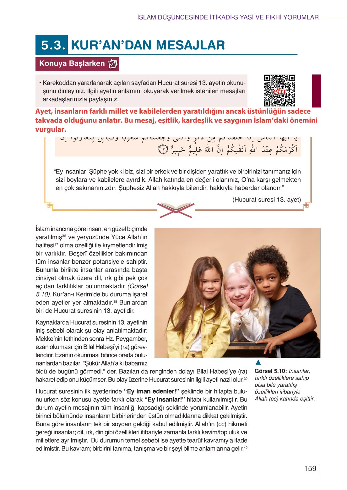 10. Sınıf Meb Yayınları Din Kültürü Ve Ahlak Bilgisi Ders Kitabı Sayfa 159 Cevapları