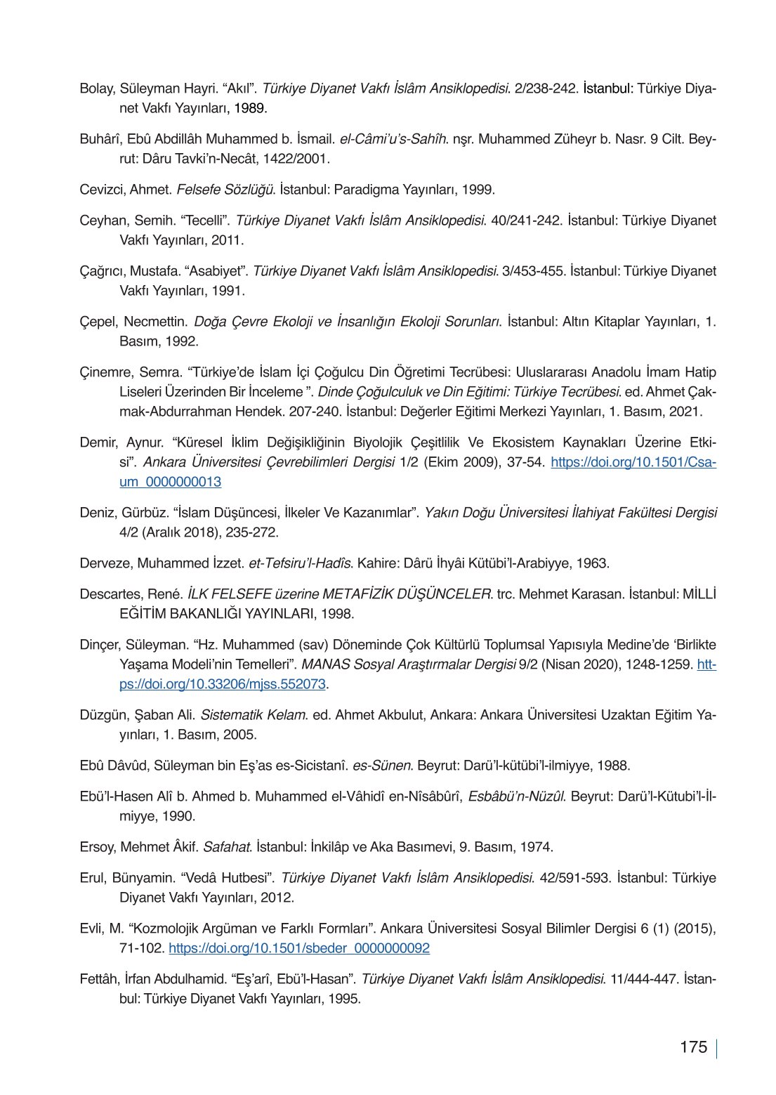 10. Sınıf Meb Yayınları Din Kültürü Ve Ahlak Bilgisi Ders Kitabı Sayfa 175 Cevapları 10. Sınıf Meb Yayınları Din Kültürü Ve Ahlak Bilgisi Ders Kitabı Sayfa 175 Cevapları
