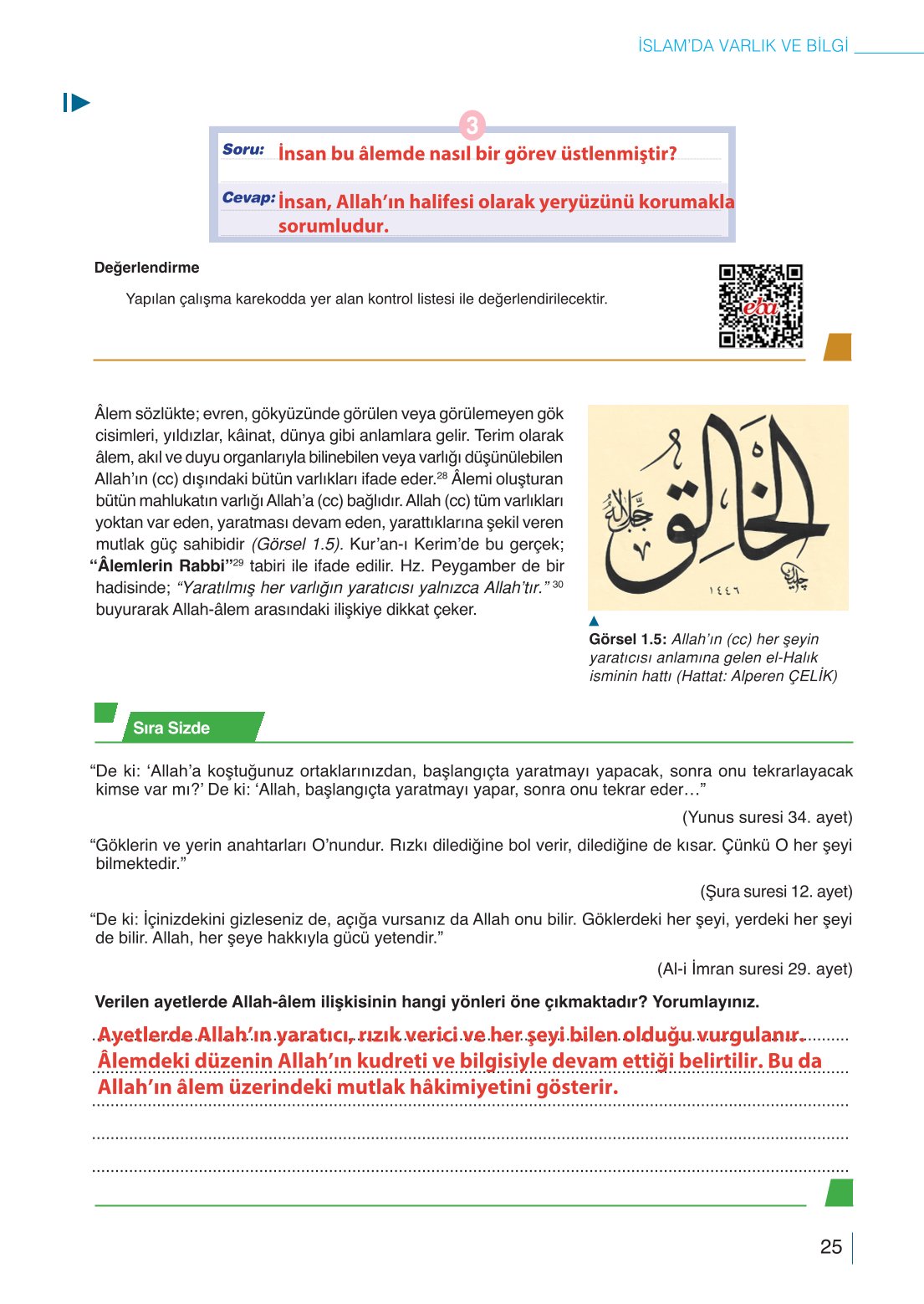 10. Sınıf Meb Yayınları Din Kültürü Ve Ahlak Bilgisi Ders Kitabı Sayfa 25 Cevapları 10. Sınıf Meb Yayınları Din Kültürü Ve Ahlak Bilgisi Ders Kitabı Sayfa 25 Cevapları