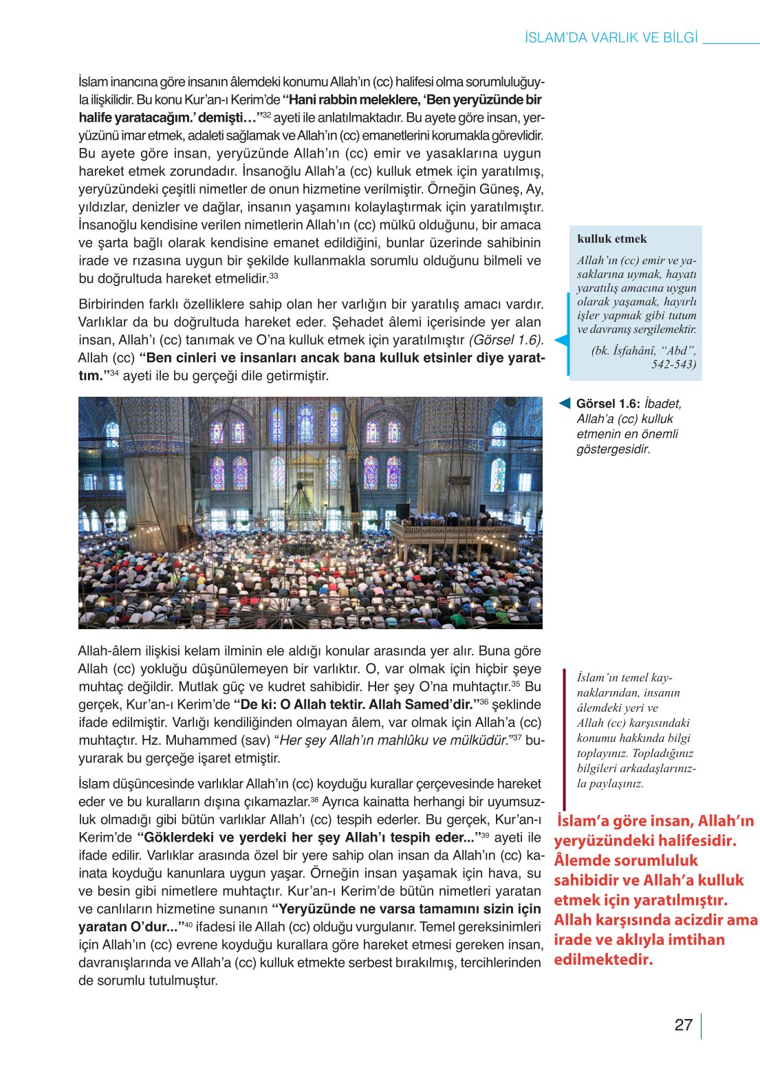 10. Sınıf Meb Yayınları Din Kültürü Ve Ahlak Bilgisi Ders Kitabı Sayfa 27 Cevapları