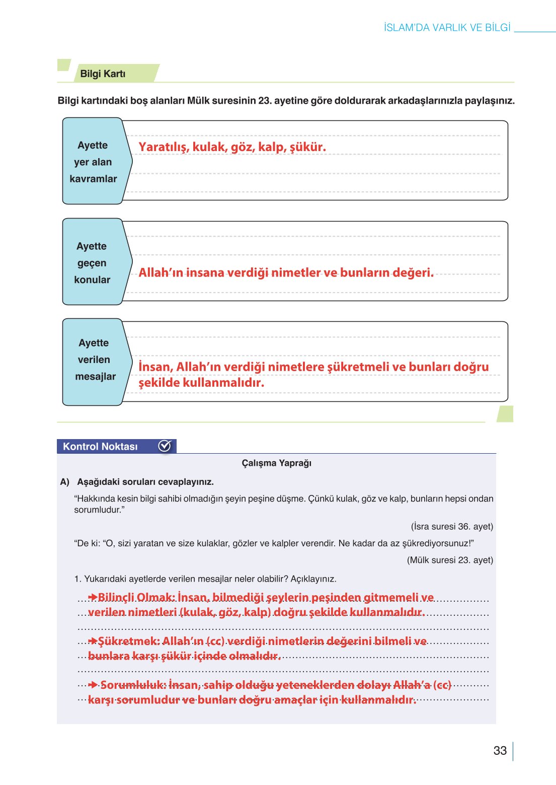 10. Sınıf Meb Yayınları Din Kültürü Ve Ahlak Bilgisi Ders Kitabı Sayfa 33 Cevapları 10. Sınıf Meb Yayınları Din Kültürü Ve Ahlak Bilgisi Ders Kitabı Sayfa 33 Cevapları