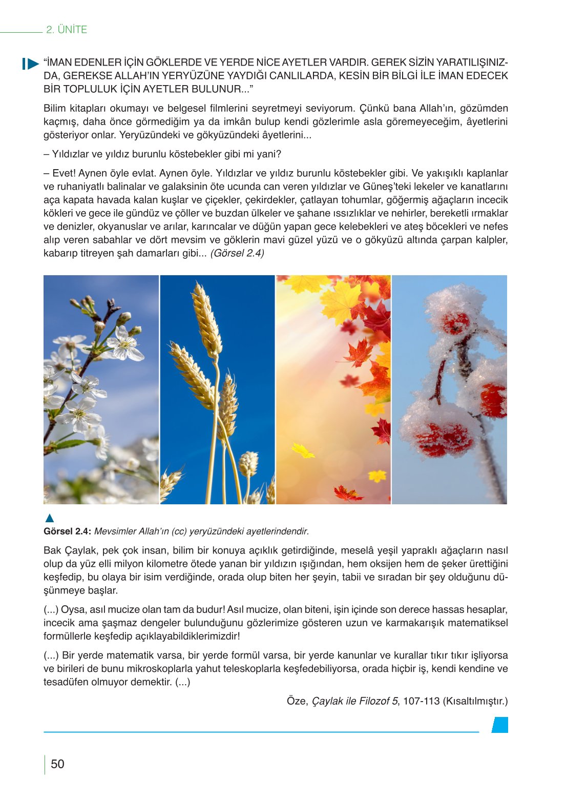 10. Sınıf Meb Yayınları Din Kültürü Ve Ahlak Bilgisi Ders Kitabı Sayfa 50 Cevapları