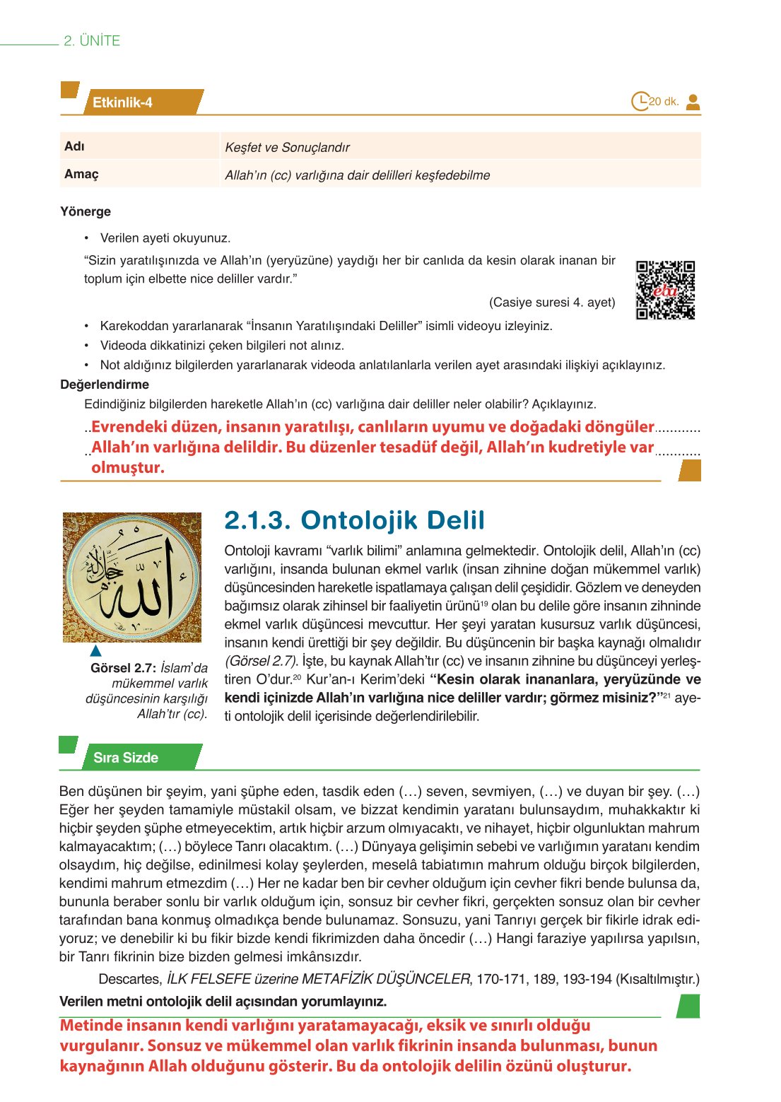 10. Sınıf Meb Yayınları Din Kültürü Ve Ahlak Bilgisi Ders Kitabı Sayfa 54 Cevapları