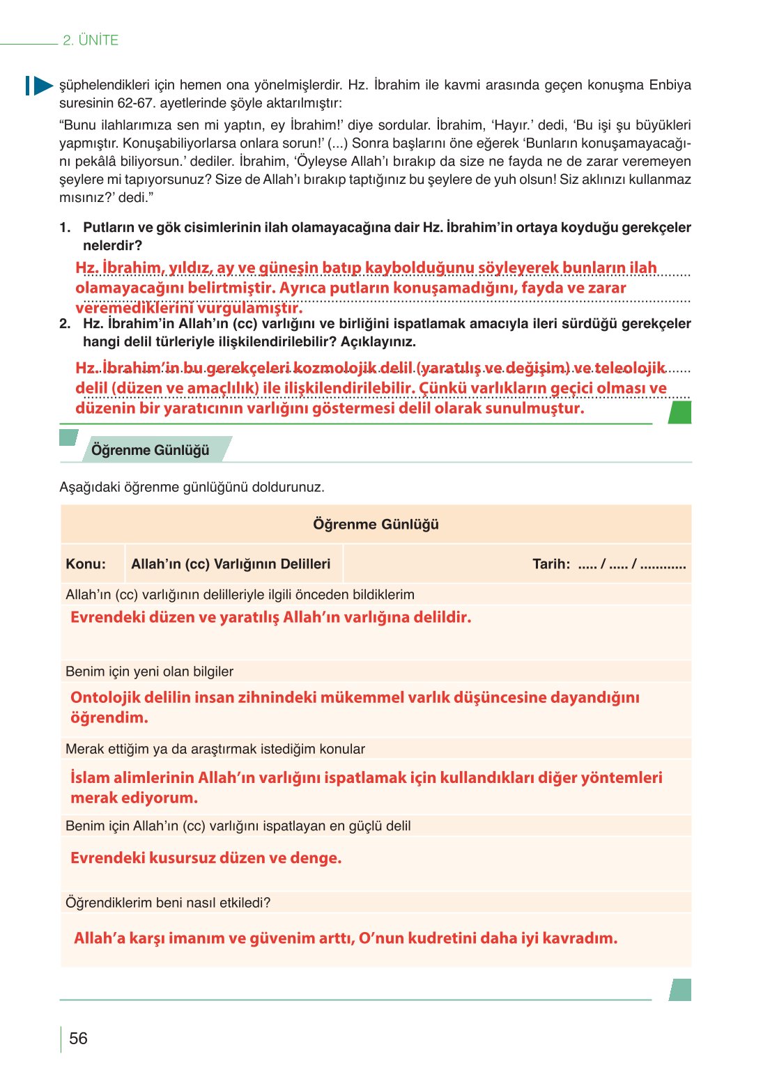 10. Sınıf Meb Yayınları Din Kültürü Ve Ahlak Bilgisi Ders Kitabı Sayfa 56 Cevapları 10. Sınıf Meb Yayınları Din Kültürü Ve Ahlak Bilgisi Ders Kitabı Sayfa 56 Cevapları