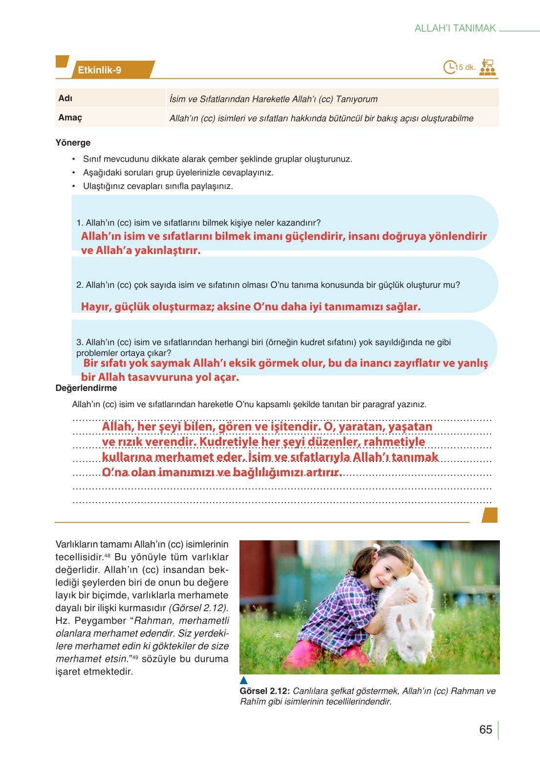 10. Sınıf Meb Yayınları Din Kültürü Ve Ahlak Bilgisi Ders Kitabı Sayfa 65 Cevapları 10. Sınıf Meb Yayınları Din Kültürü Ve Ahlak Bilgisi Ders Kitabı Sayfa 65 Cevapları