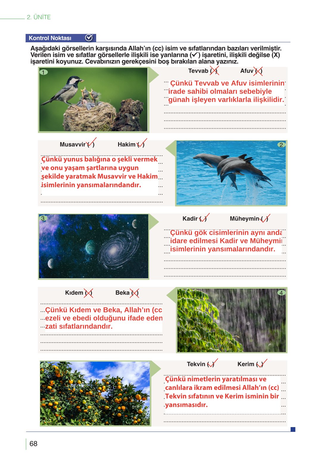 10. Sınıf Meb Yayınları Din Kültürü Ve Ahlak Bilgisi Ders Kitabı Sayfa 68 Cevapları