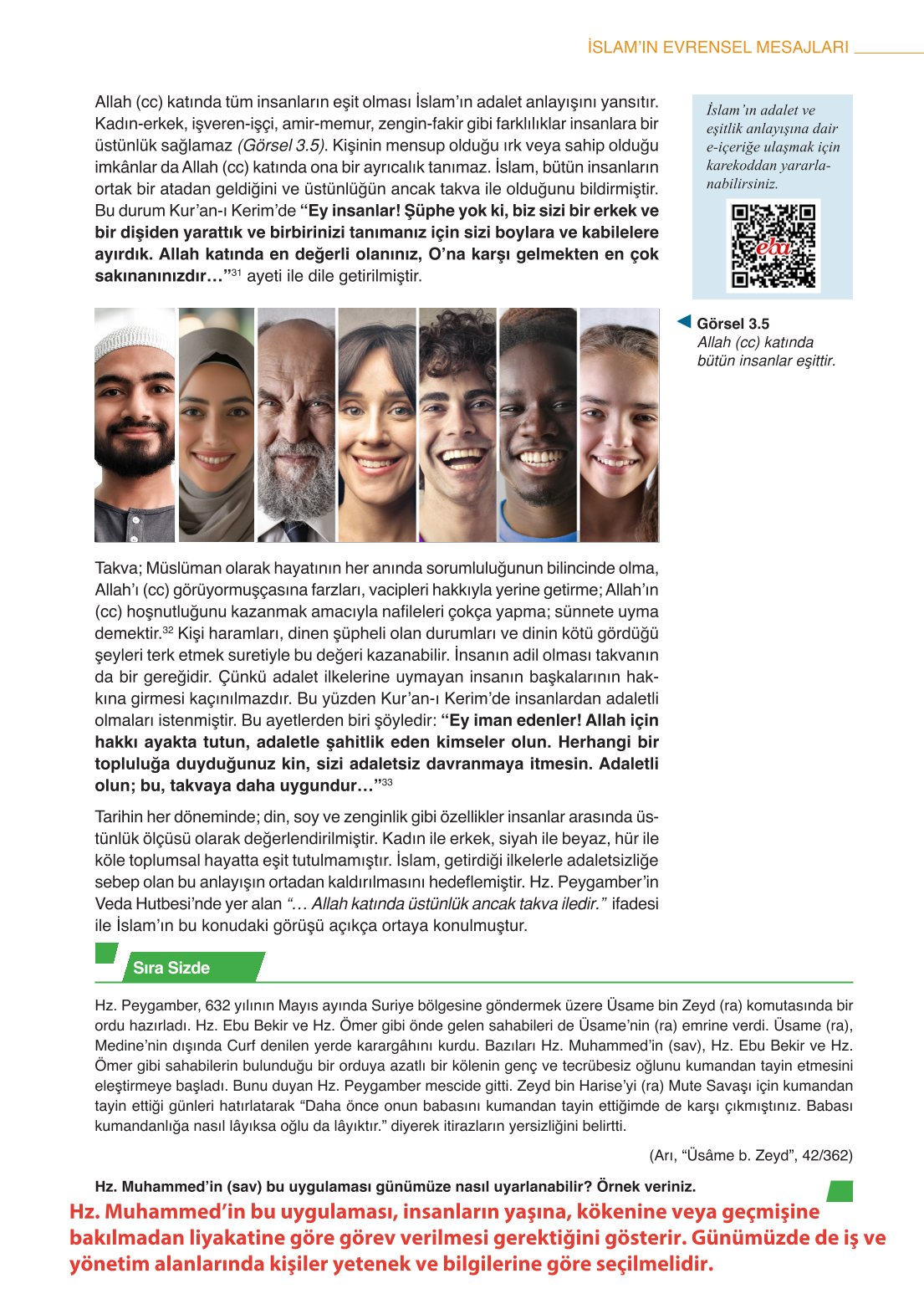 10. Sınıf Meb Yayınları Din Kültürü Ve Ahlak Bilgisi Ders Kitabı Sayfa 91 Cevapları