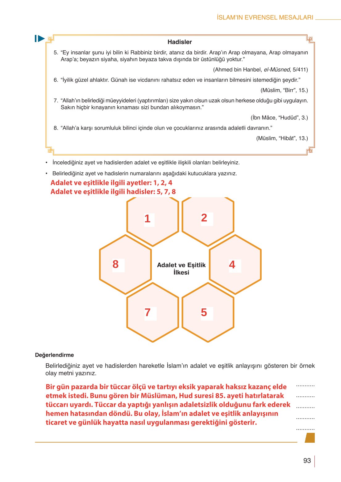 10. Sınıf Meb Yayınları Din Kültürü Ve Ahlak Bilgisi Ders Kitabı Sayfa 93 Cevapları 10. Sınıf Meb Yayınları Din Kültürü Ve Ahlak Bilgisi Ders Kitabı Sayfa 93 Cevapları