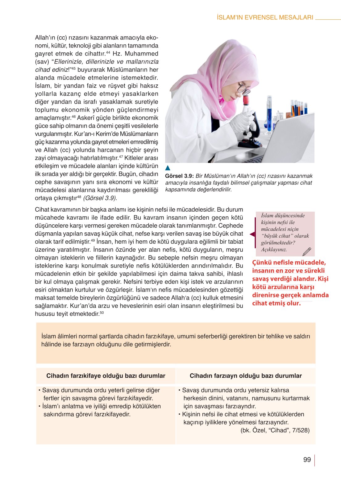 10. Sınıf Meb Yayınları Din Kültürü Ve Ahlak Bilgisi Ders Kitabı Sayfa 99 Cevapları