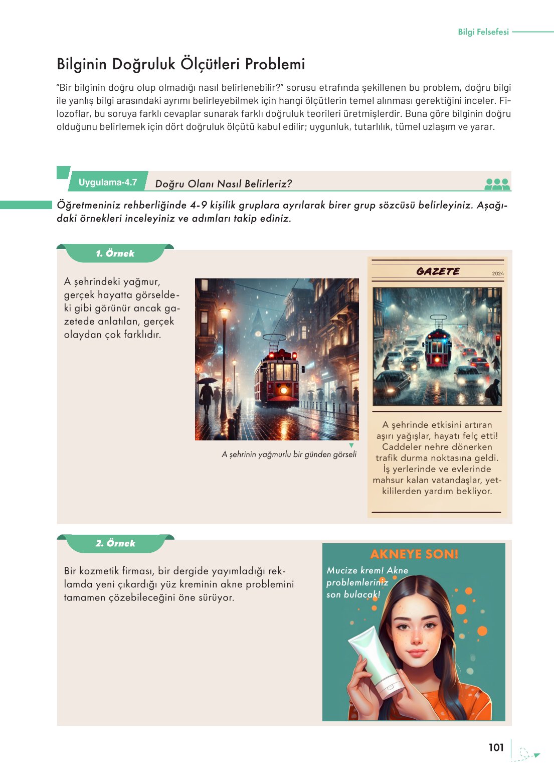 10. Sınıf Meb Yayınları Felsefe Ders Kitabı Sayfa 101 Cevapları