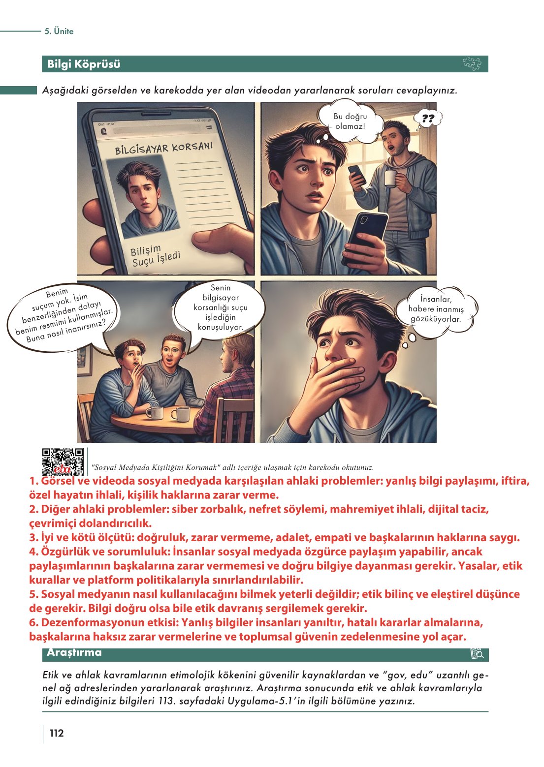 10. Sınıf Meb Yayınları Felsefe Ders Kitabı Sayfa 112 Cevapları