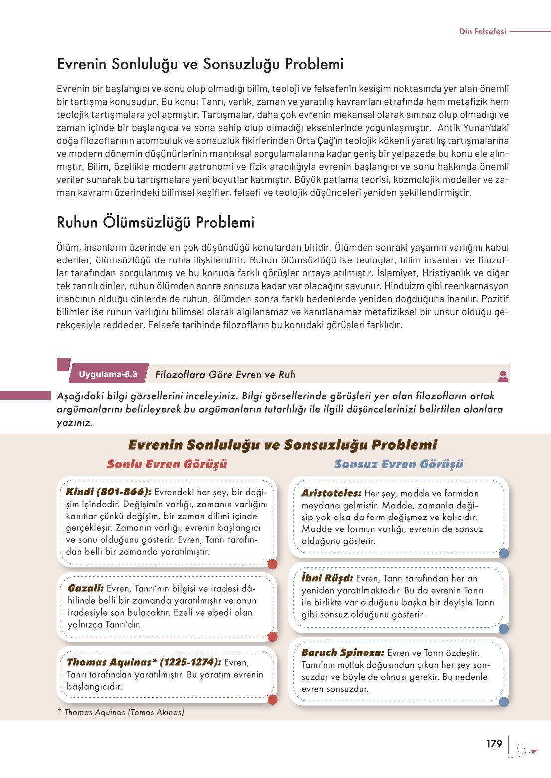 10. Sınıf Meb Yayınları Felsefe Ders Kitabı Sayfa 179 Cevapları
