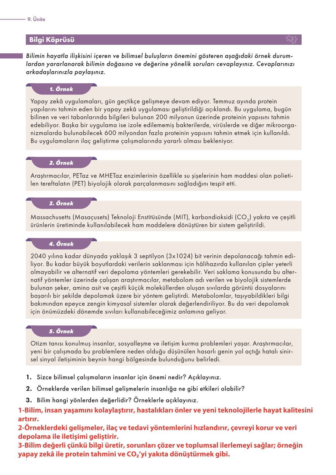 10. Sınıf Meb Yayınları Felsefe Ders Kitabı Sayfa 190 Cevapları