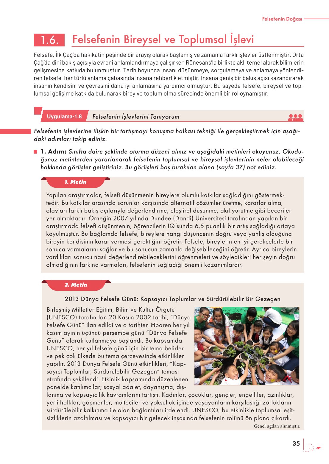 10. Sınıf Meb Yayınları Felsefe Ders Kitabı Sayfa 35 Cevapları