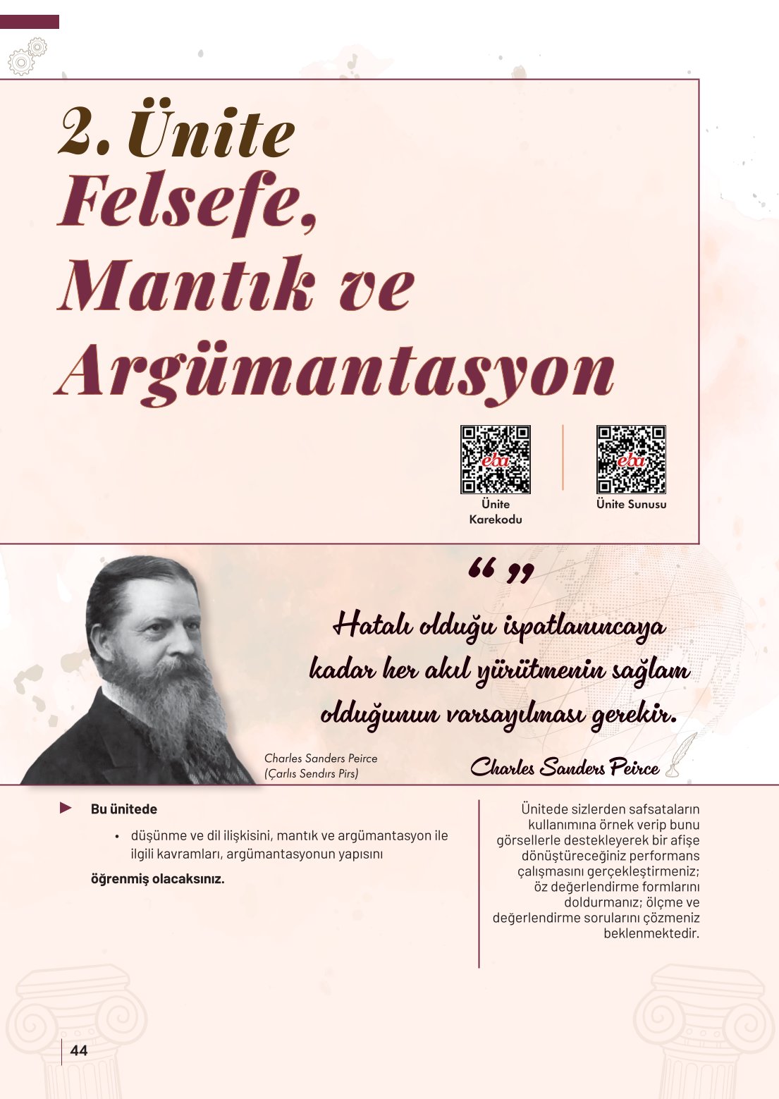 10. Sınıf Meb Yayınları Felsefe Ders Kitabı Sayfa 44 Cevapları